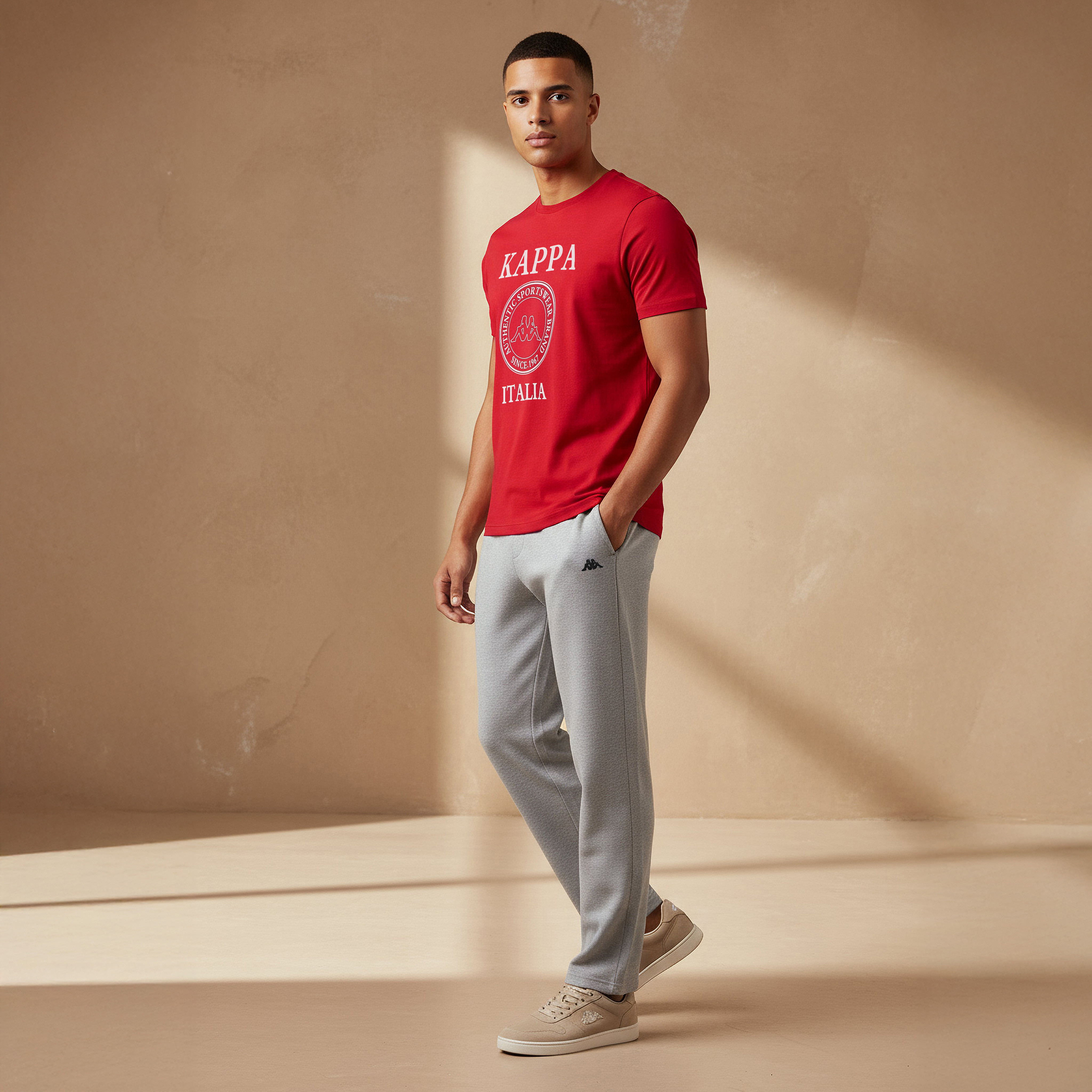 Kappa Men Logo Print T-shirt-men-clothing-sportswearandactivewear-tshirtsandpolos-image-2