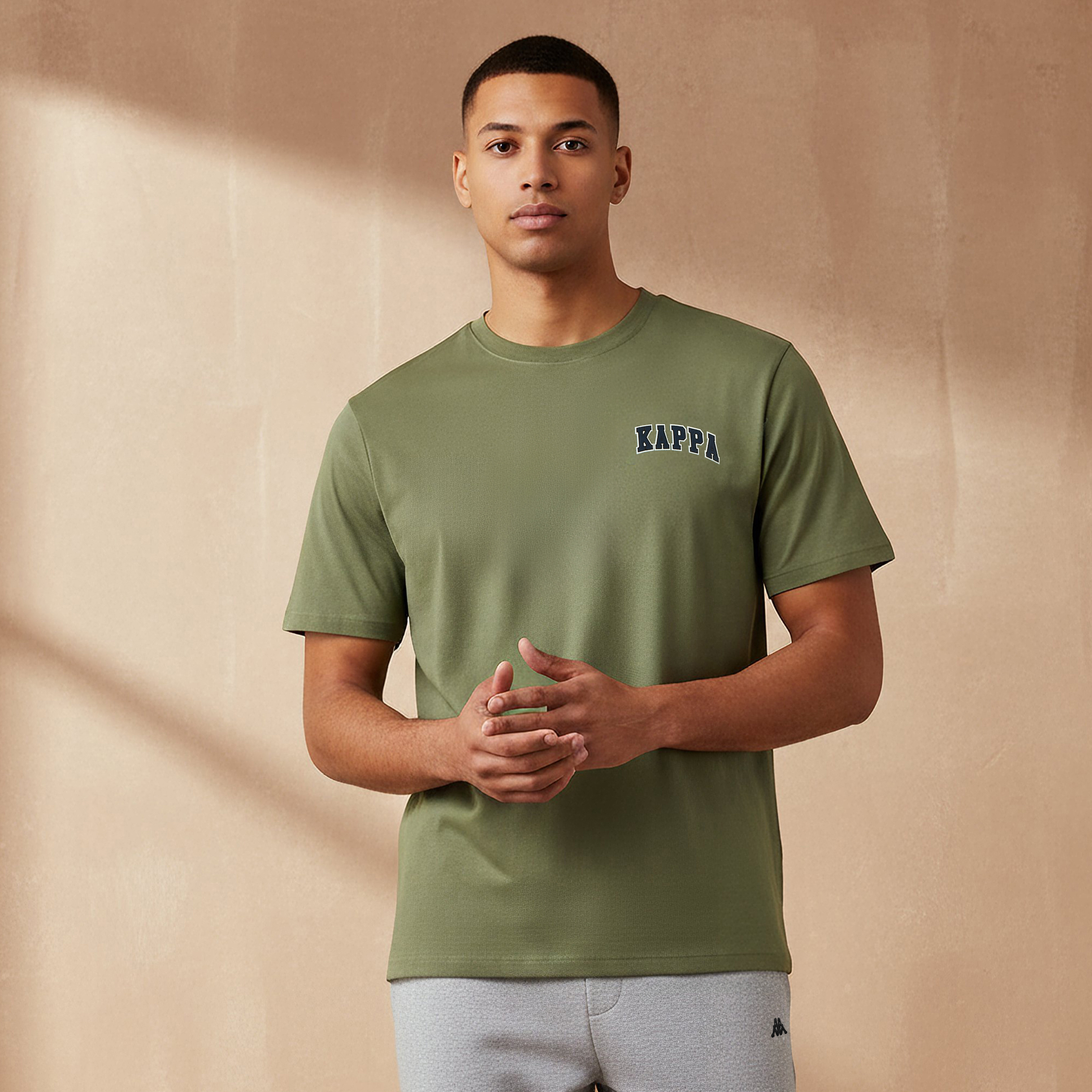 Kappa Men Logo Print T-shirt-men-clothing-sportswearandactivewear-tshirtsandpolos-image-1