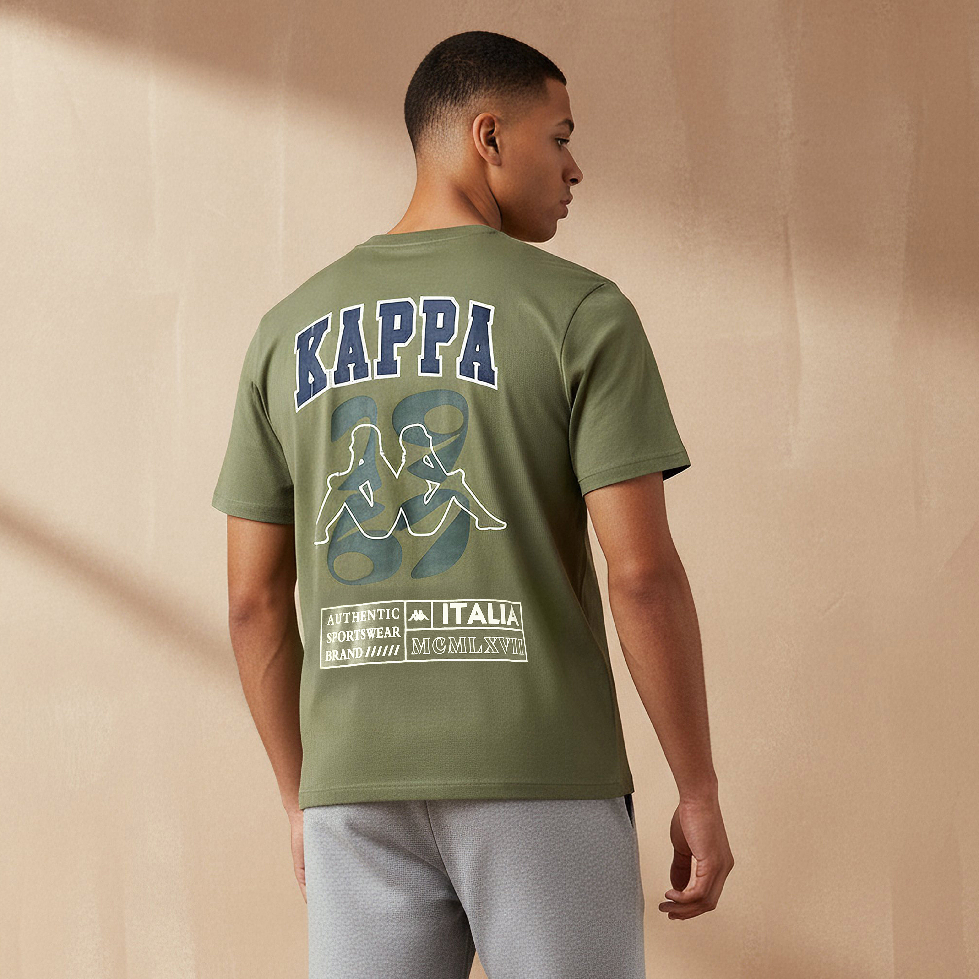 Kappa Men Logo Print T-shirt-men-clothing-sportswearandactivewear-tshirtsandpolos-image-3