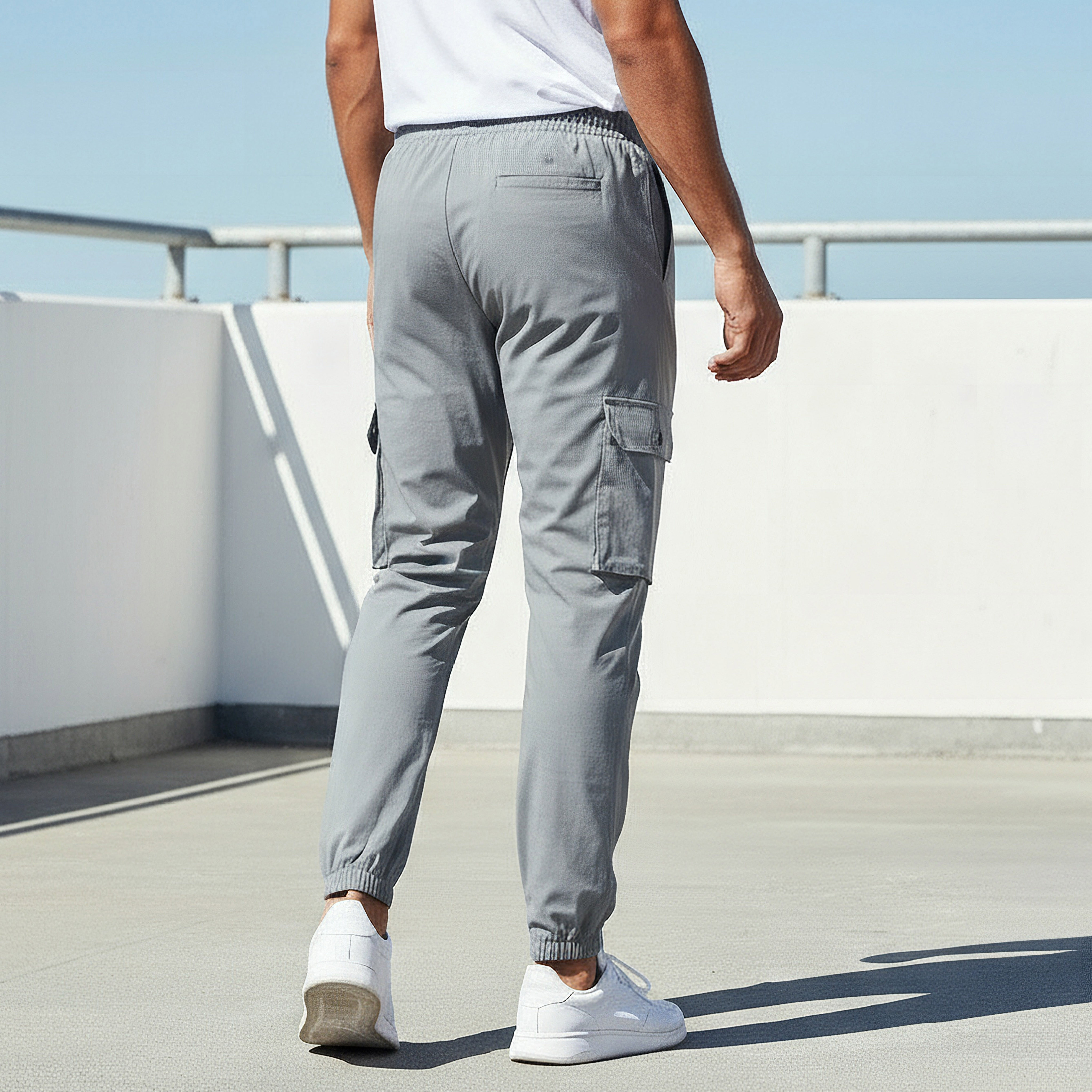 Love Pangolin Men Cargo Joggers with Pockets-men-clothing-sportswearandactivewear-tracksuits-image-3