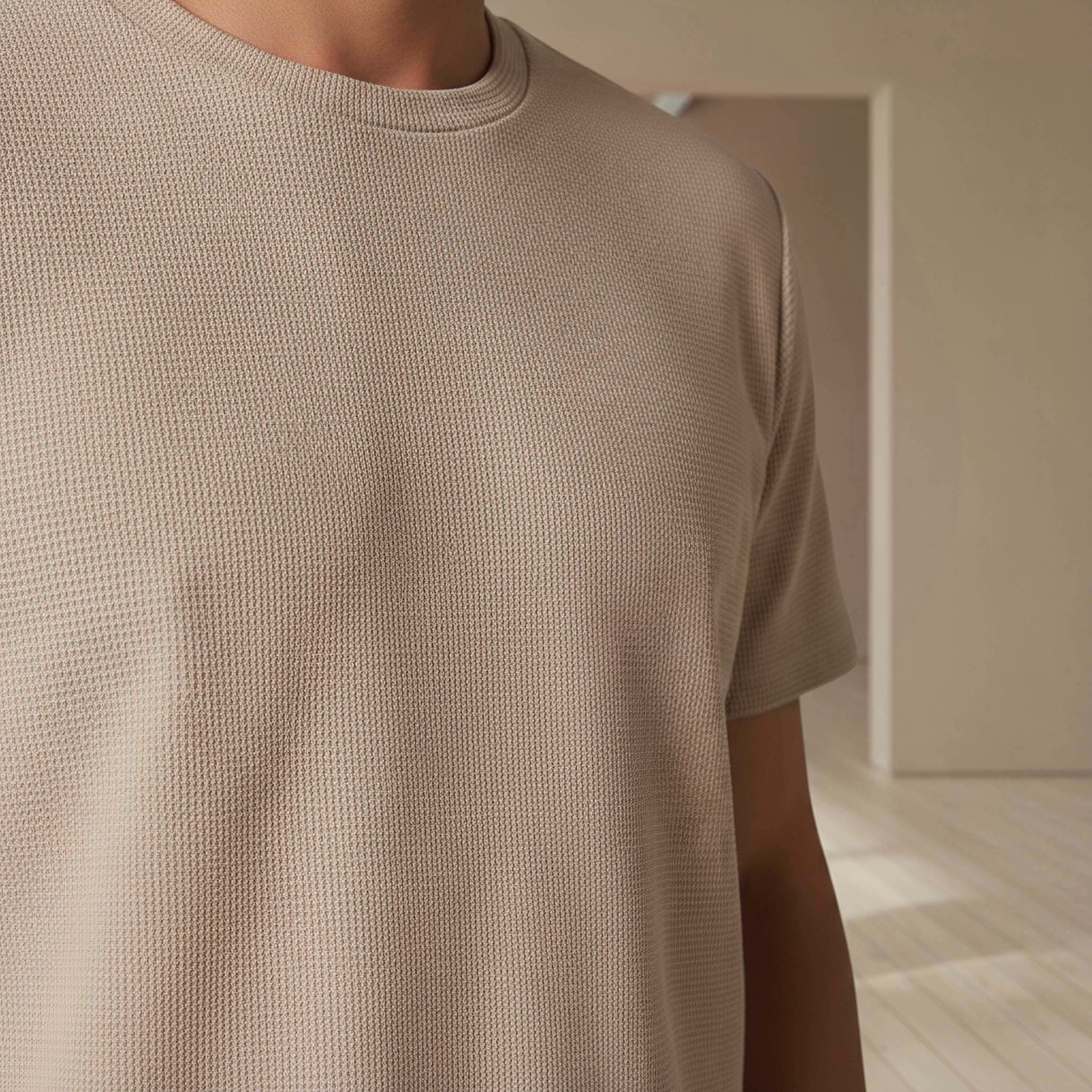 تيشيرت رجالي بملمس وافل مطّاط باتجاهين من لوف بانغولين-men-clothing-sportswearandactivewear-tshirtsandpolos-image-4