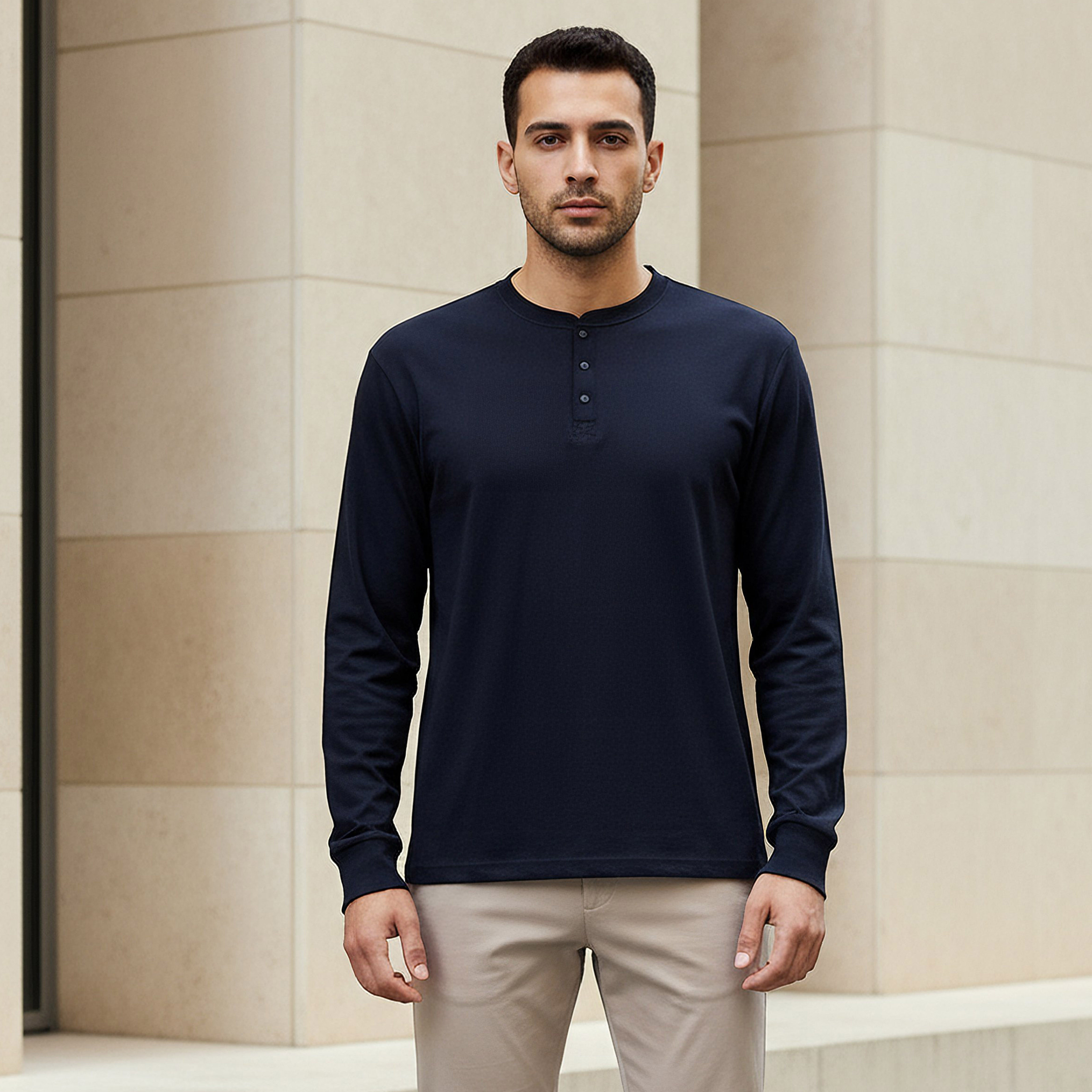 Love Pangolin Men Henley Neck T-shirt-men-clothing-sportswearandactivewear-tshirtsandpolos-image-1