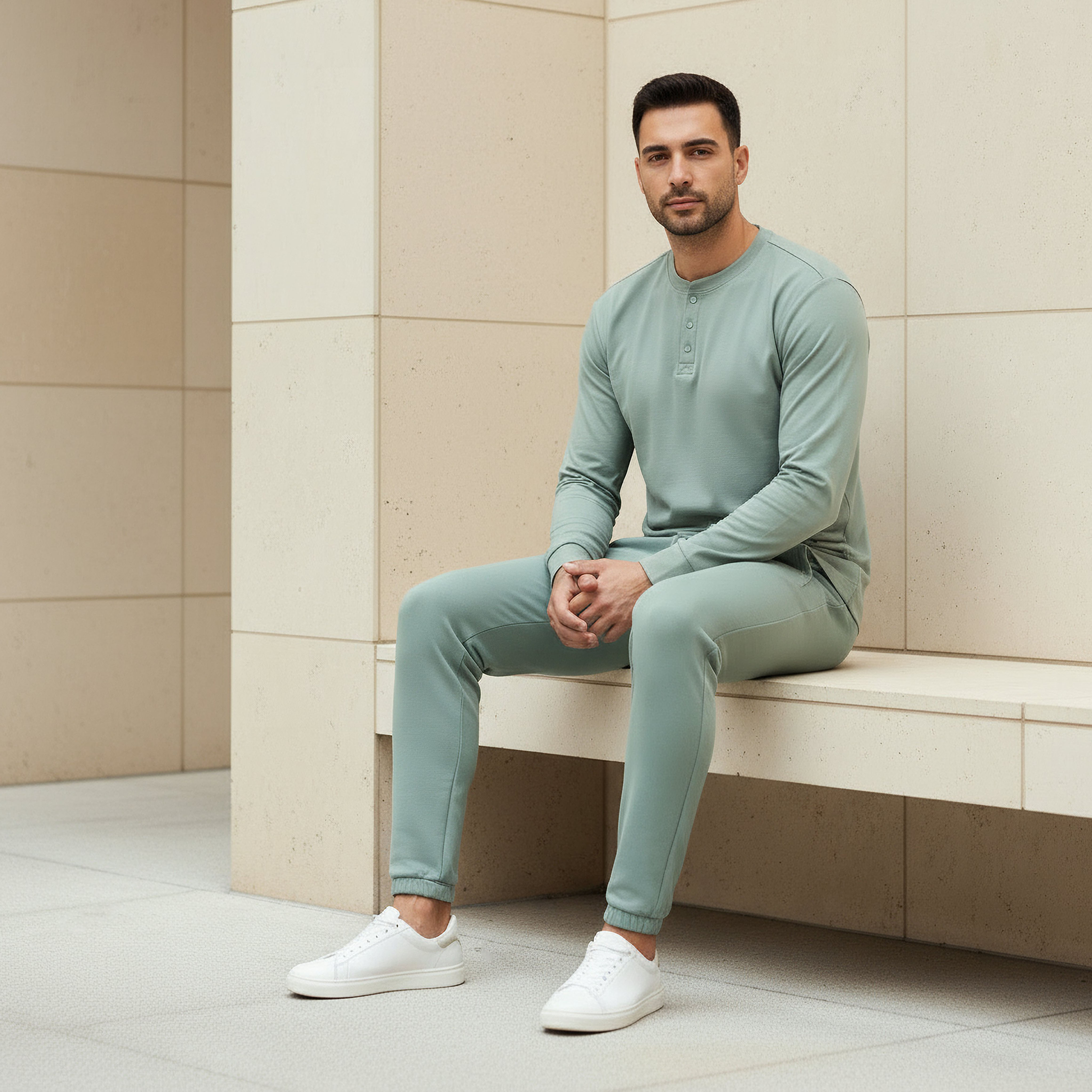 Love Pangolin Men Henley Neck T-shirt-men-clothing-sportswearandactivewear-tshirtsandpolos-image-5