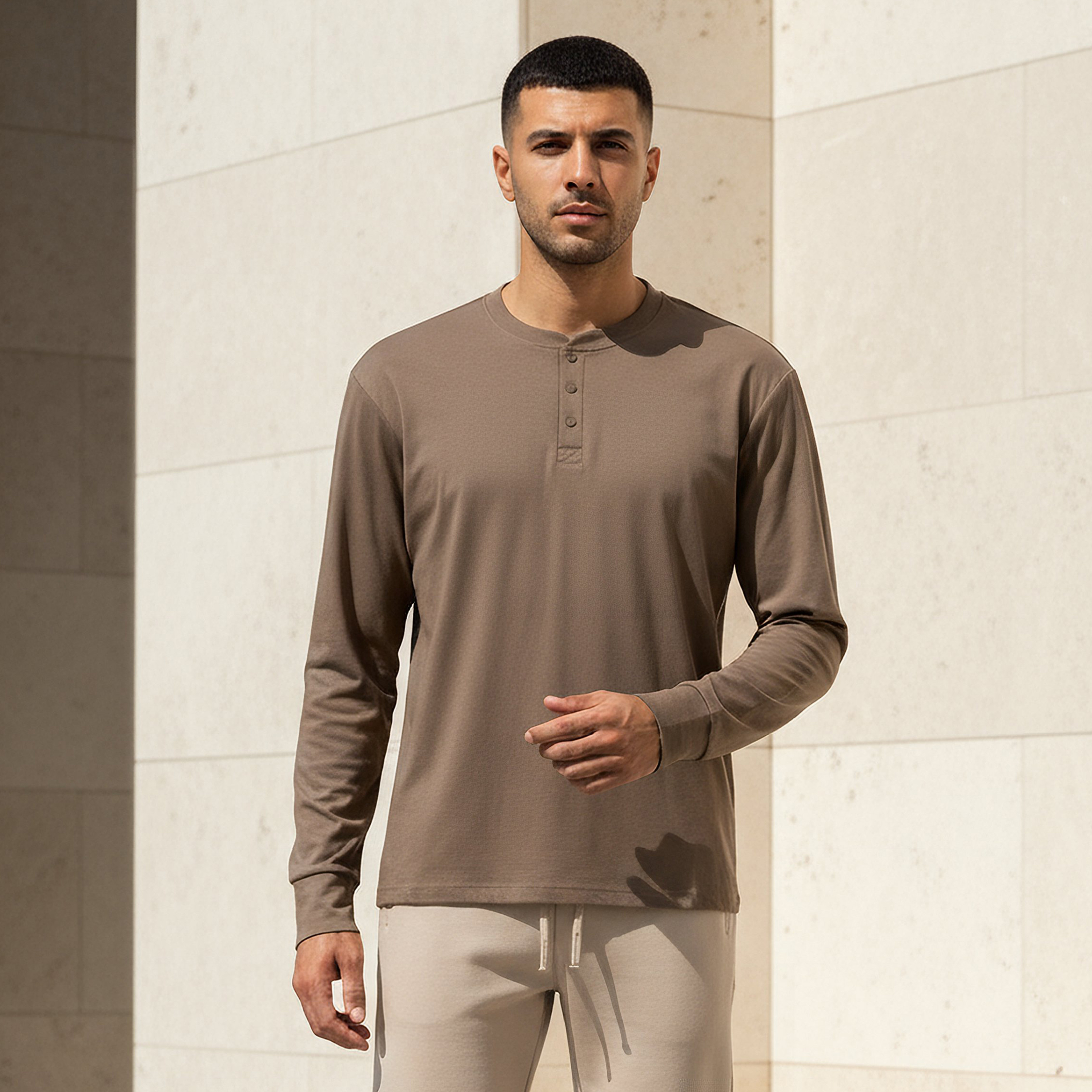 Love Pangolin Men Henley Neck T-shirt-men-clothing-sportswearandactivewear-tshirtsandpolos-image-1