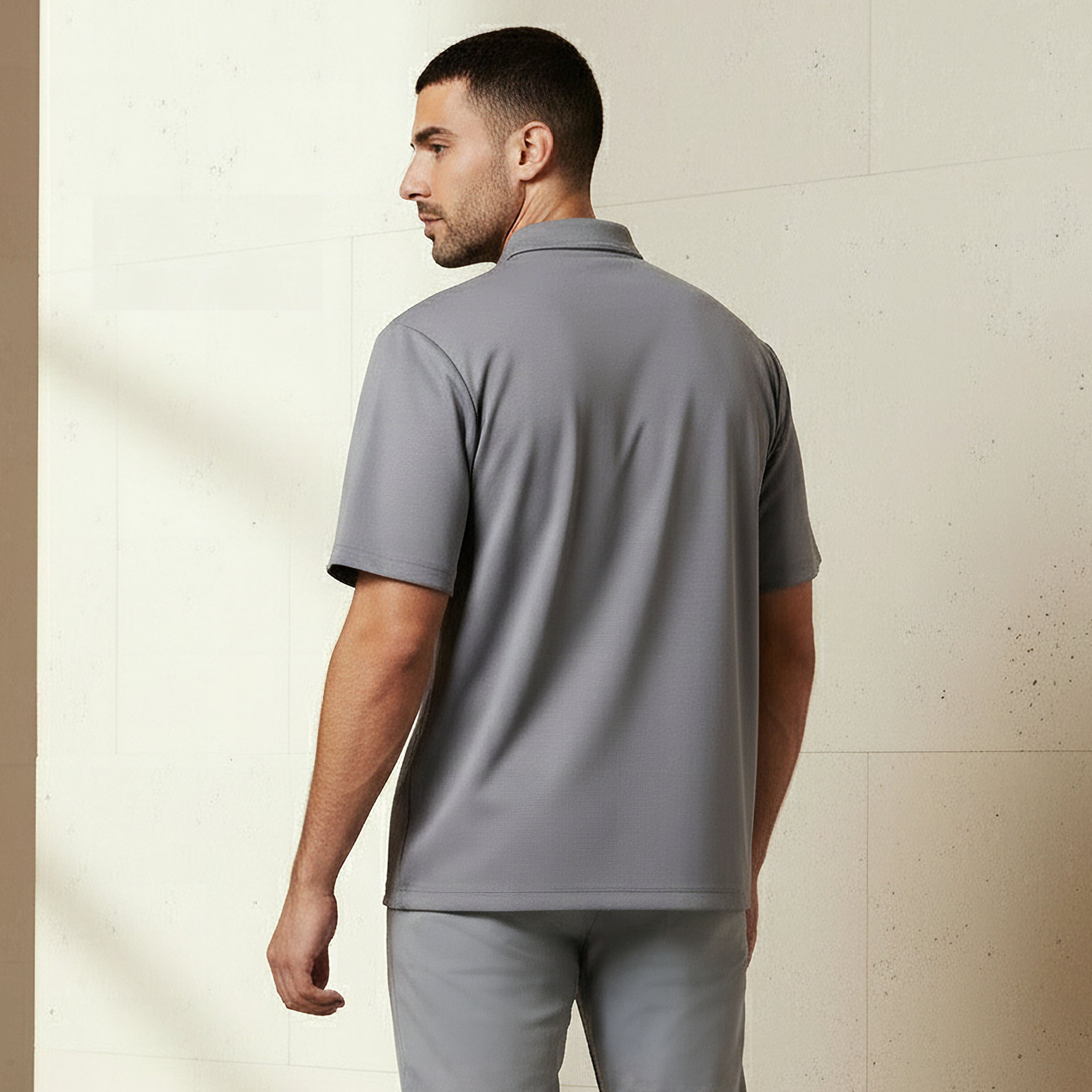 Love Pangolin Men Half Zip Polo T-shirt-men-clothing-tshirtsandpolos-polos-image-3