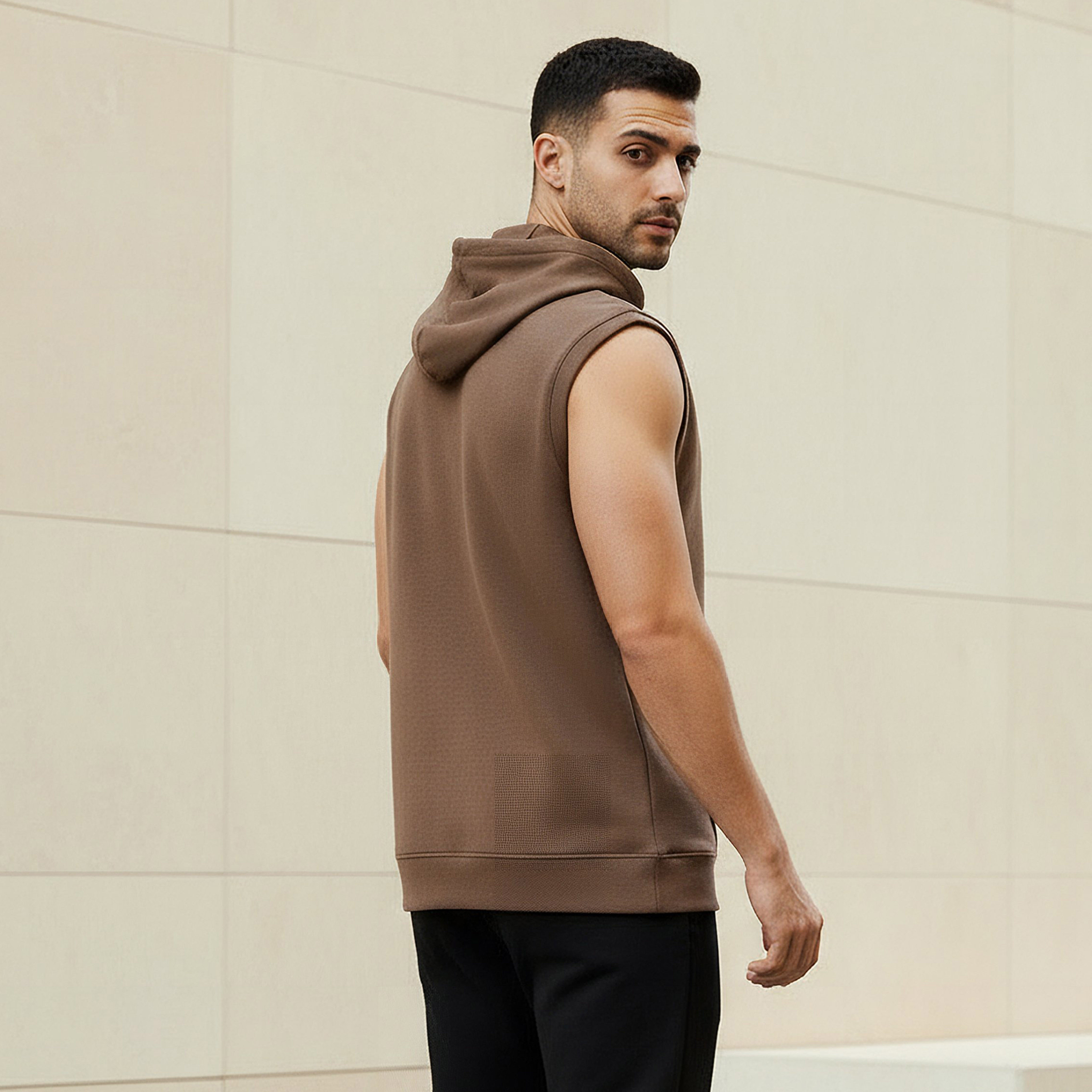 Love Pangolin Men Sleeveless Hoodie-men-winterwear-hoodiesandsweatshirts-image-3