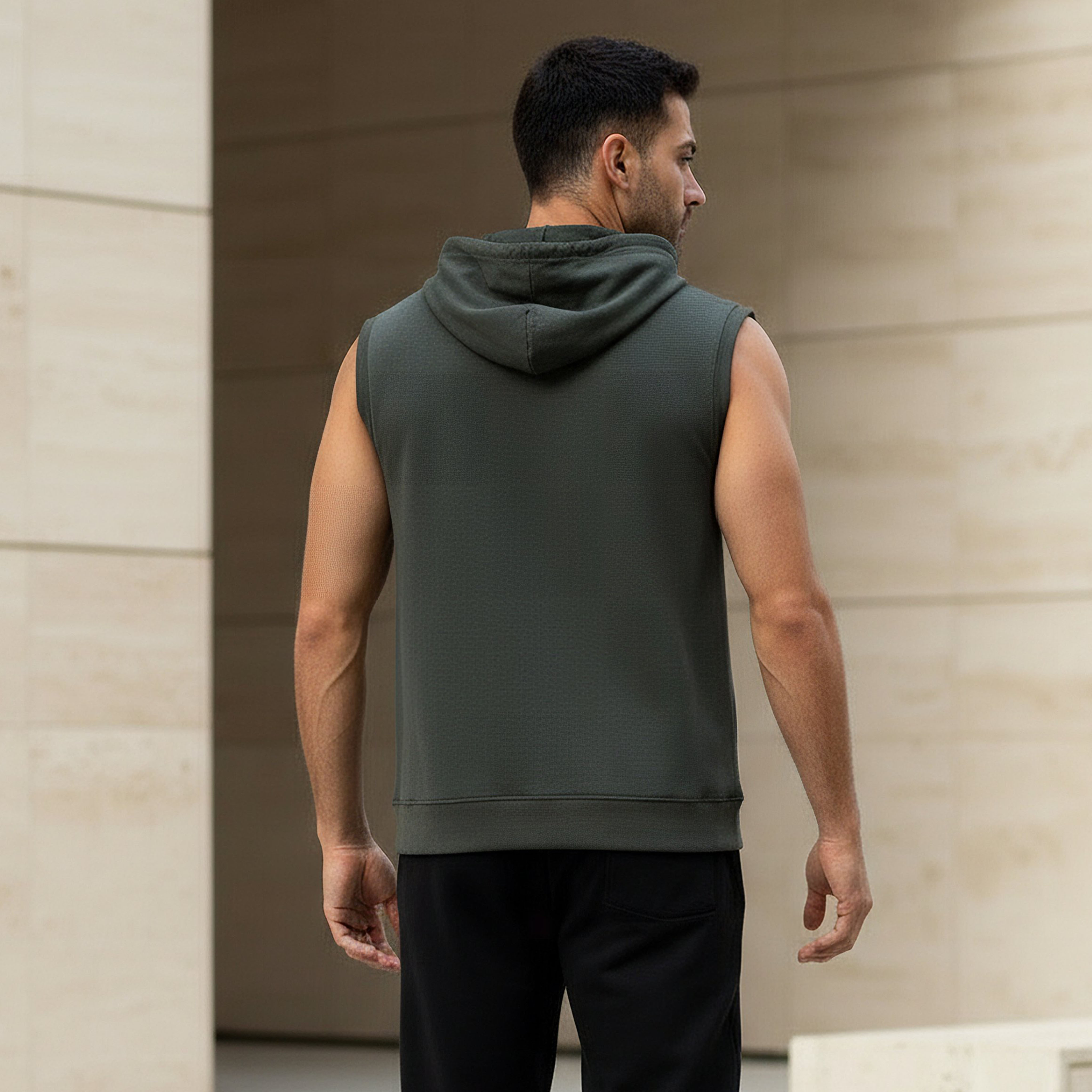 Love Pangolin Men Sleeveless Hoodie-men-winterwear-hoodiesandsweatshirts-image-3