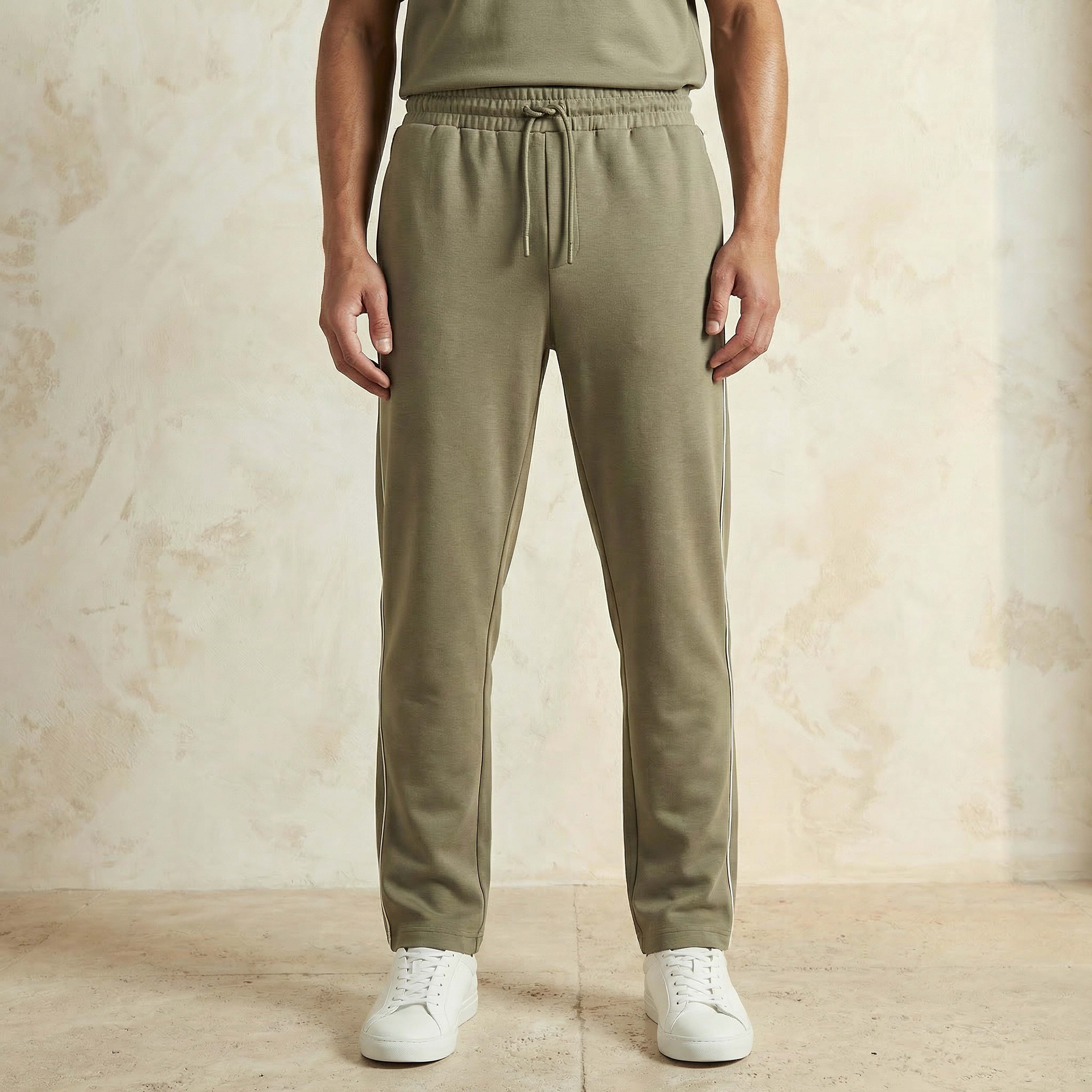 بنطلون رياضي مطاطي بقصة عادية للرجال من كابا-men-clothing-sportswearandactivewear-bottoms-joggers-image-4