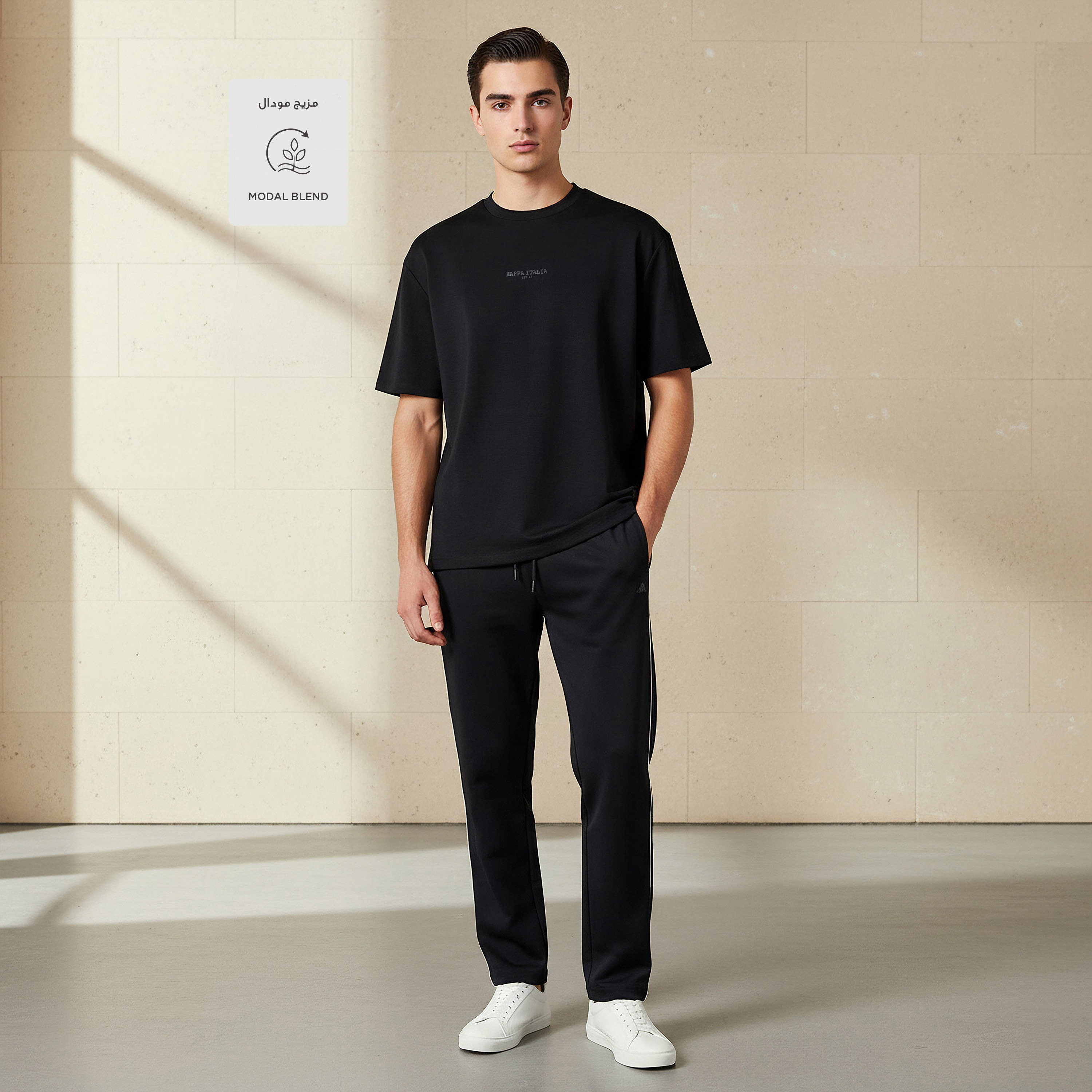 تيشيرت بطبعات شعار للرجال من كابا-men-clothing-sportswearandactivewear-tshirtsandpolos-image-3
