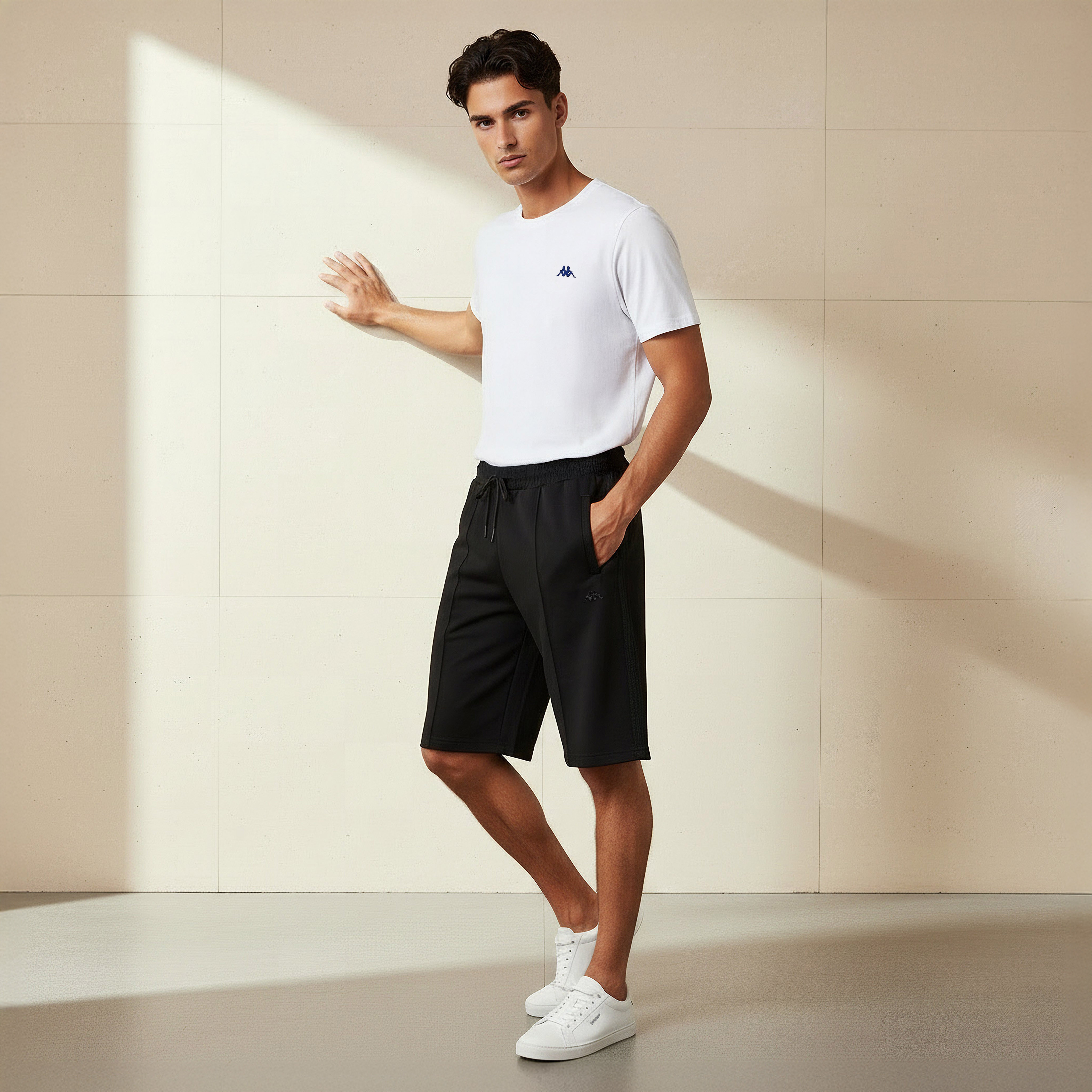 Kappa Men Drawstring Waist Shorts-men-clothing-bottoms-shorts-image-2