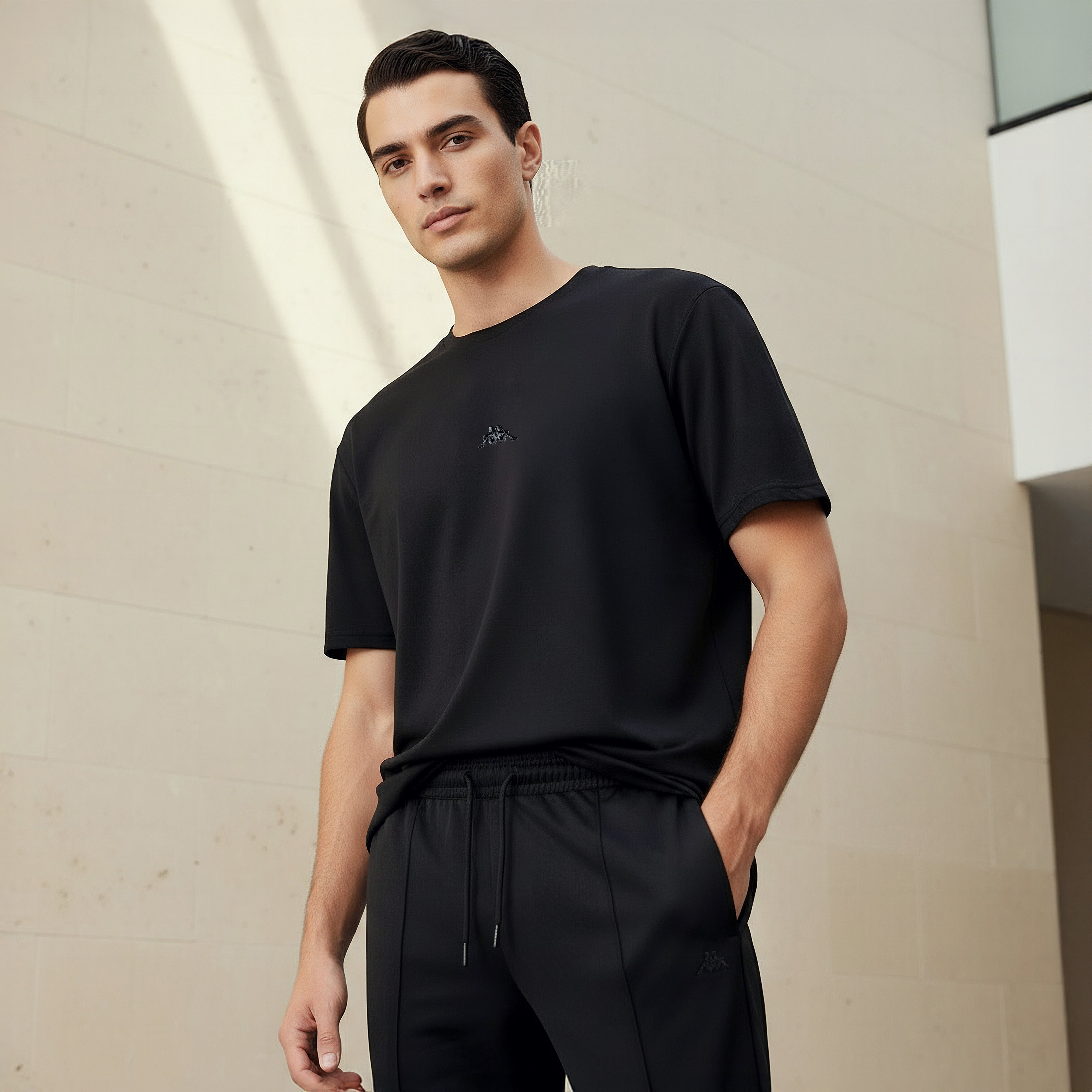 Kappa Men 2-Way Stretch Pique T-shirt-men-clothing-sportswearandactivewear-tshirtsandpolos-image-1