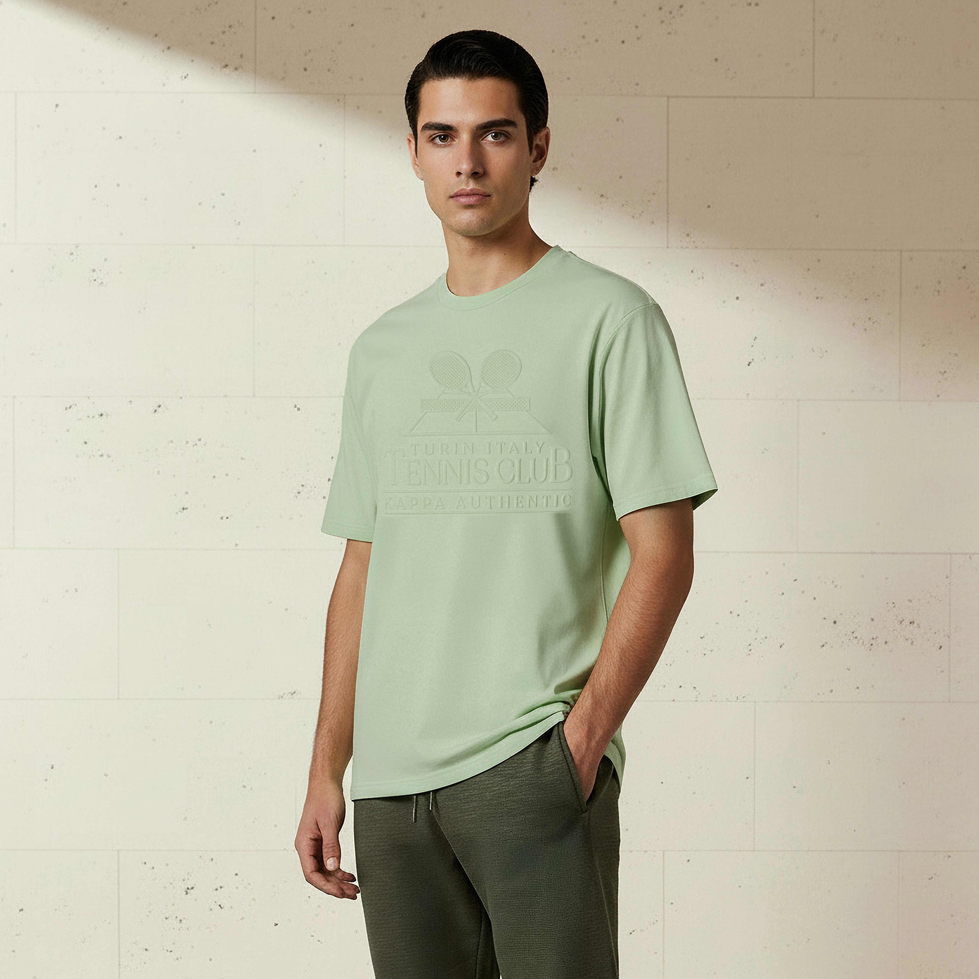 Kappa Men Embossed T-shirt-men-clothing-sportswearandactivewear-tshirtsandpolos-image-1