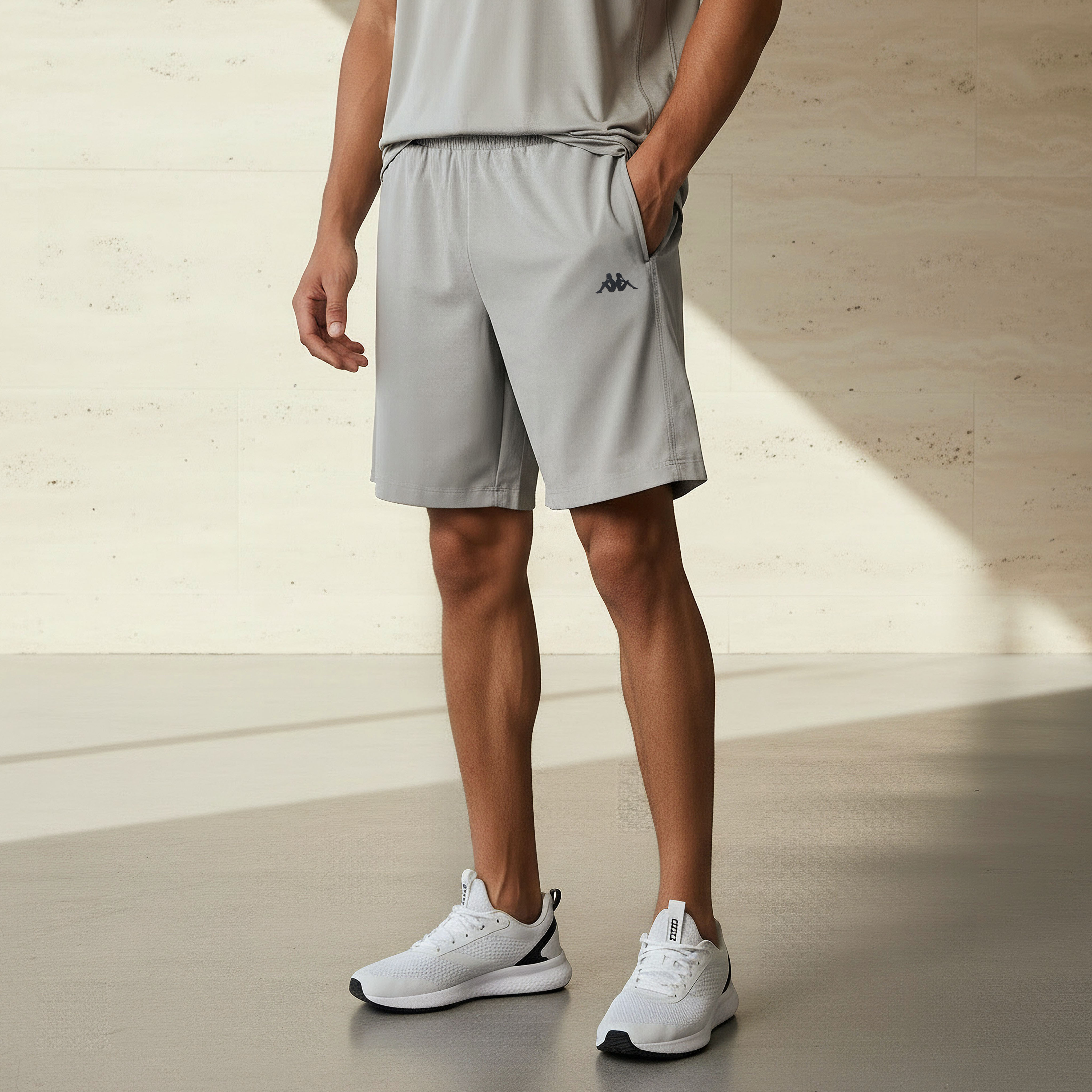 شورت مزدوج بطبعات شعار-men-clothing-bottoms-shorts-image-4