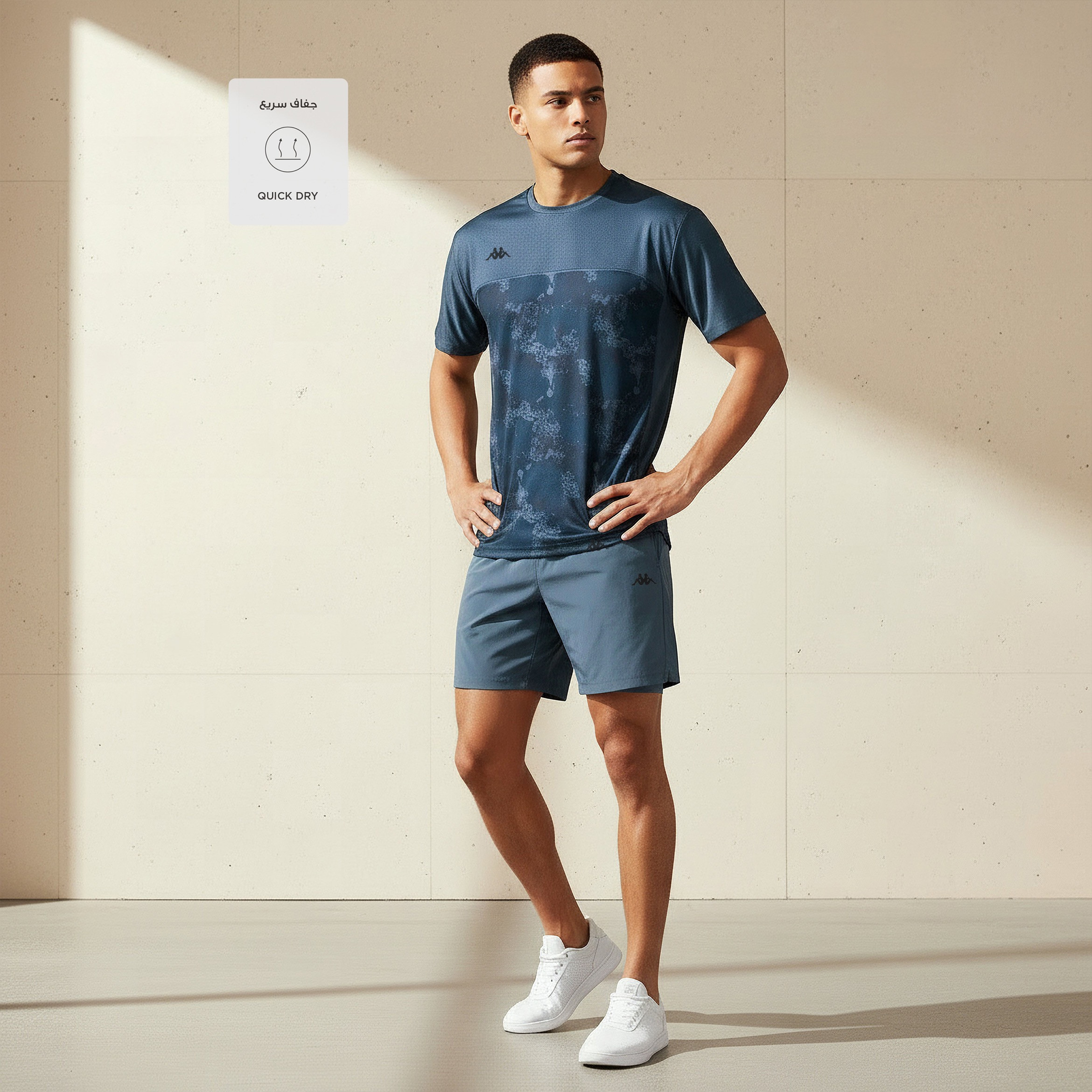 Kappa Men Logo Print T-shirt-men-clothing-sportswearandactivewear-tshirtsandpolos-image-2