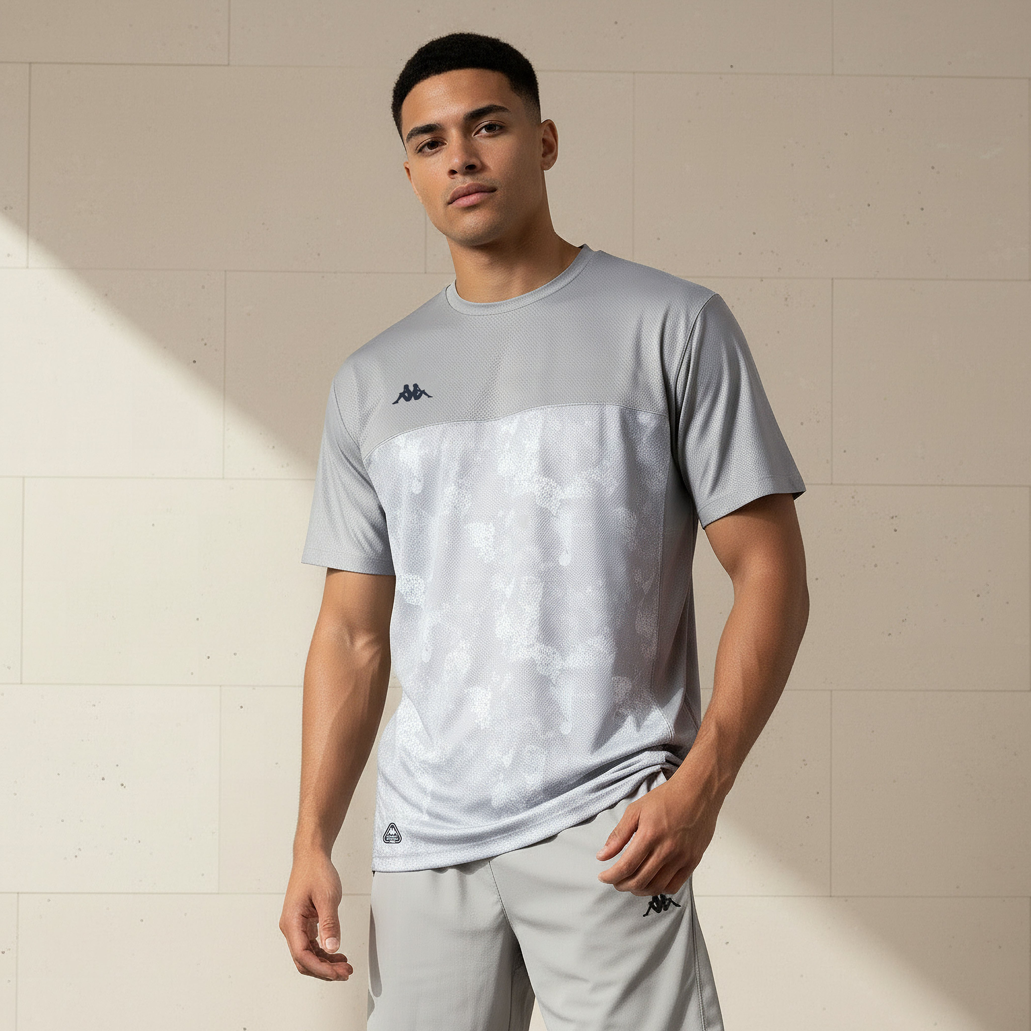 Kappa Men Logo Print T-shirt-men-clothing-sportswearandactivewear-tshirtsandpolos-image-1