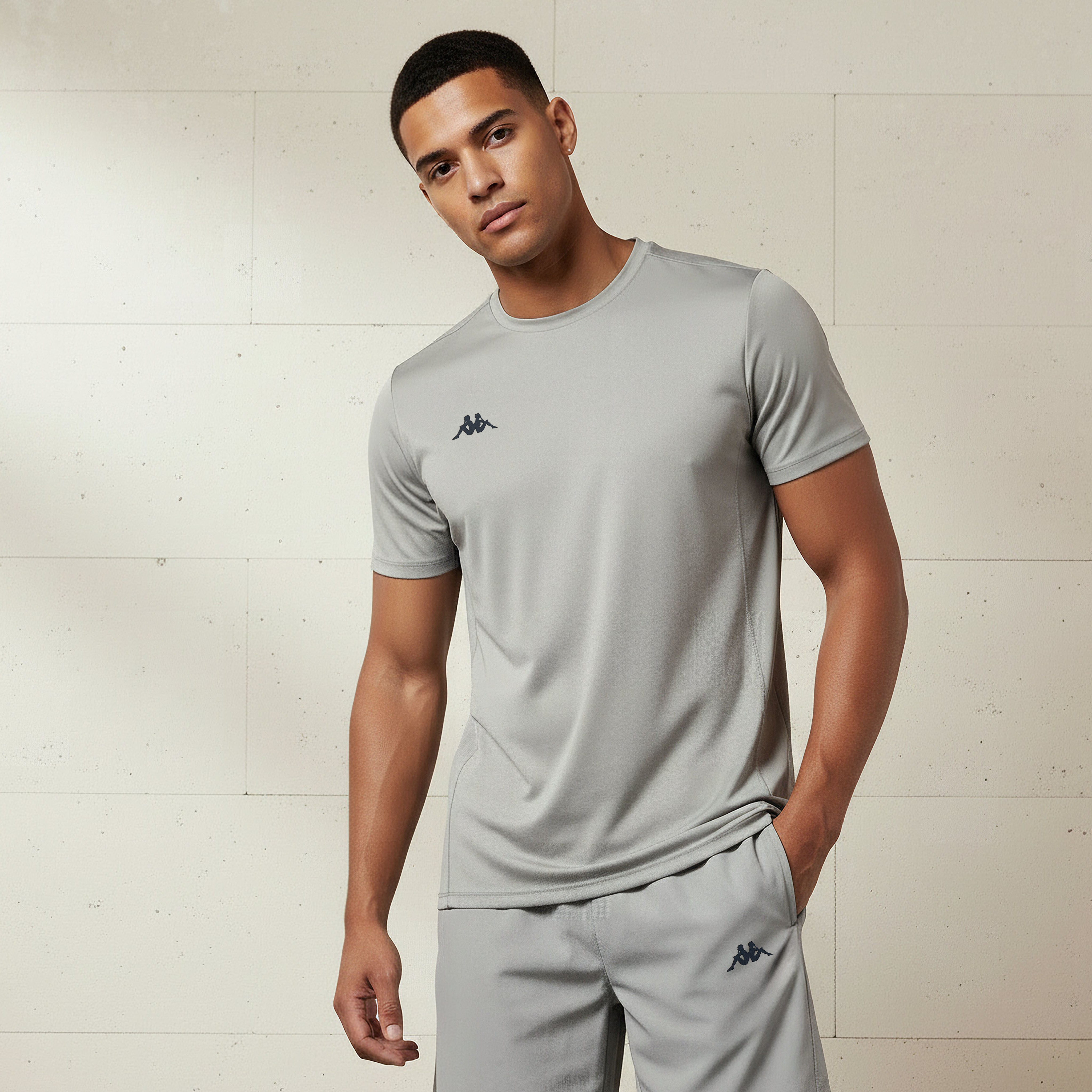 Kappa Men Logo Print Performance T-shirt-men-clothing-sportswearandactivewear-tshirtsandpolos-image-1