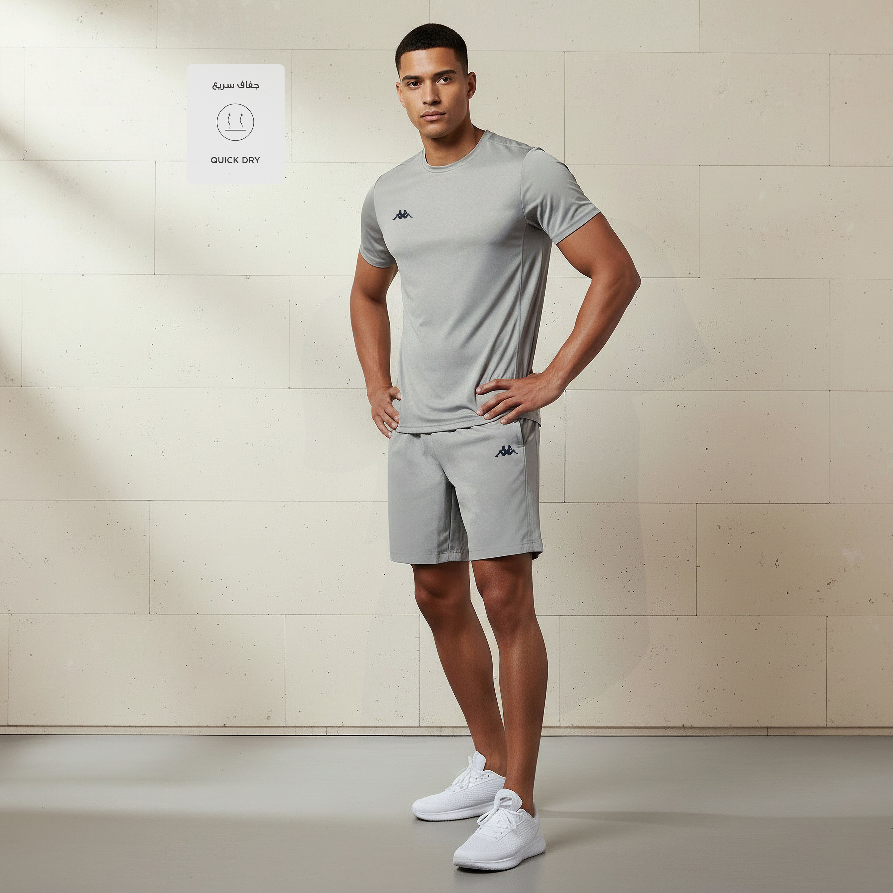 Kappa Men Logo Print Performance T-shirt-men-clothing-sportswearandactivewear-tshirtsandpolos-image-2