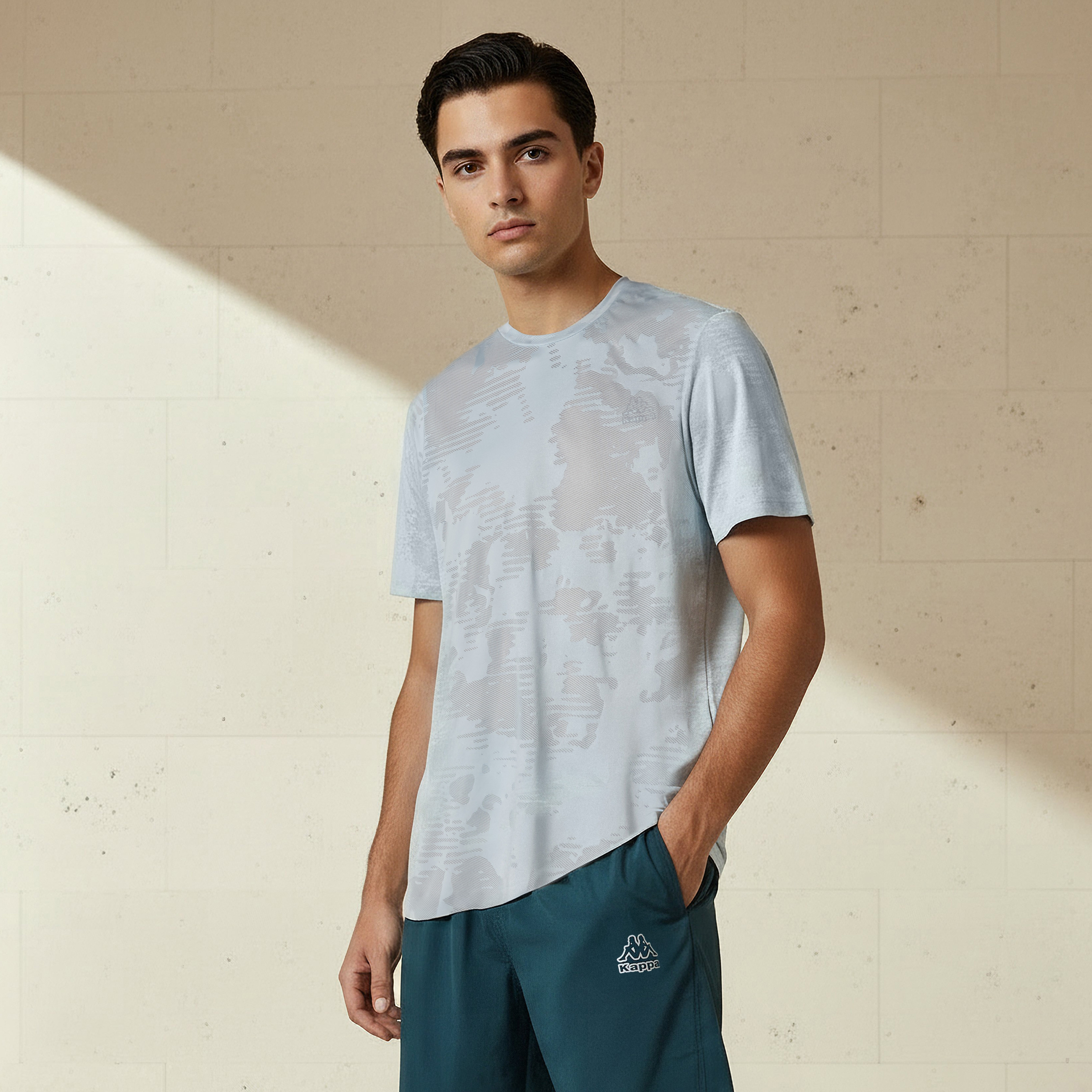 Kappa Men 2 Way Stretch T-shirt-men-clothing-sportswearandactivewear-tshirtsandpolos-image-1