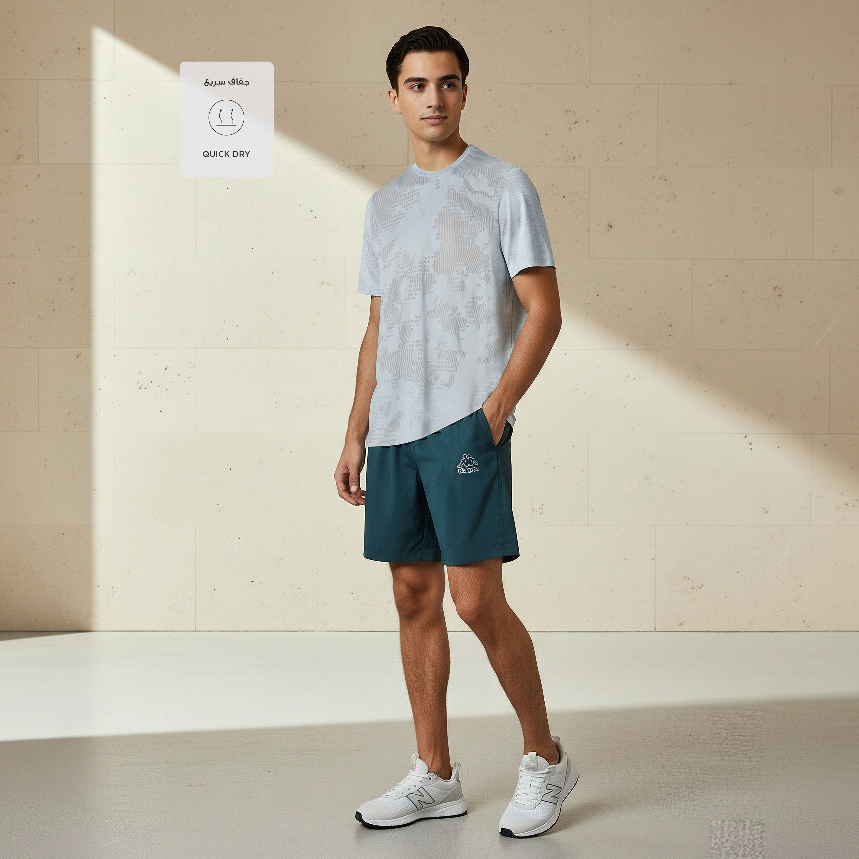 Kappa Men 2 Way Stretch T-shirt-men-clothing-sportswearandactivewear-tshirtsandpolos-image-2