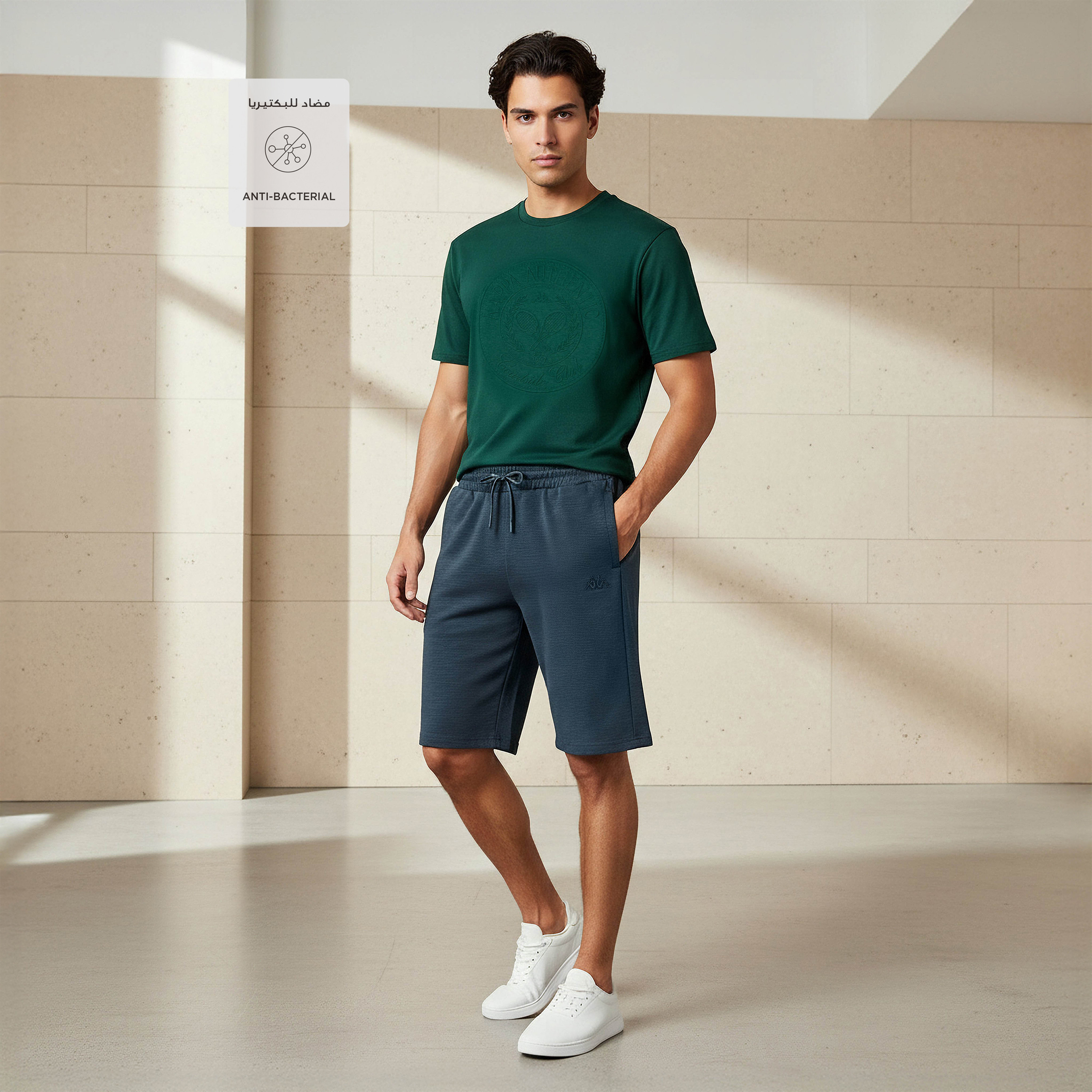 Kappa Men Drawstring Waist Shorts-men-clothing-bottoms-shorts-image-2
