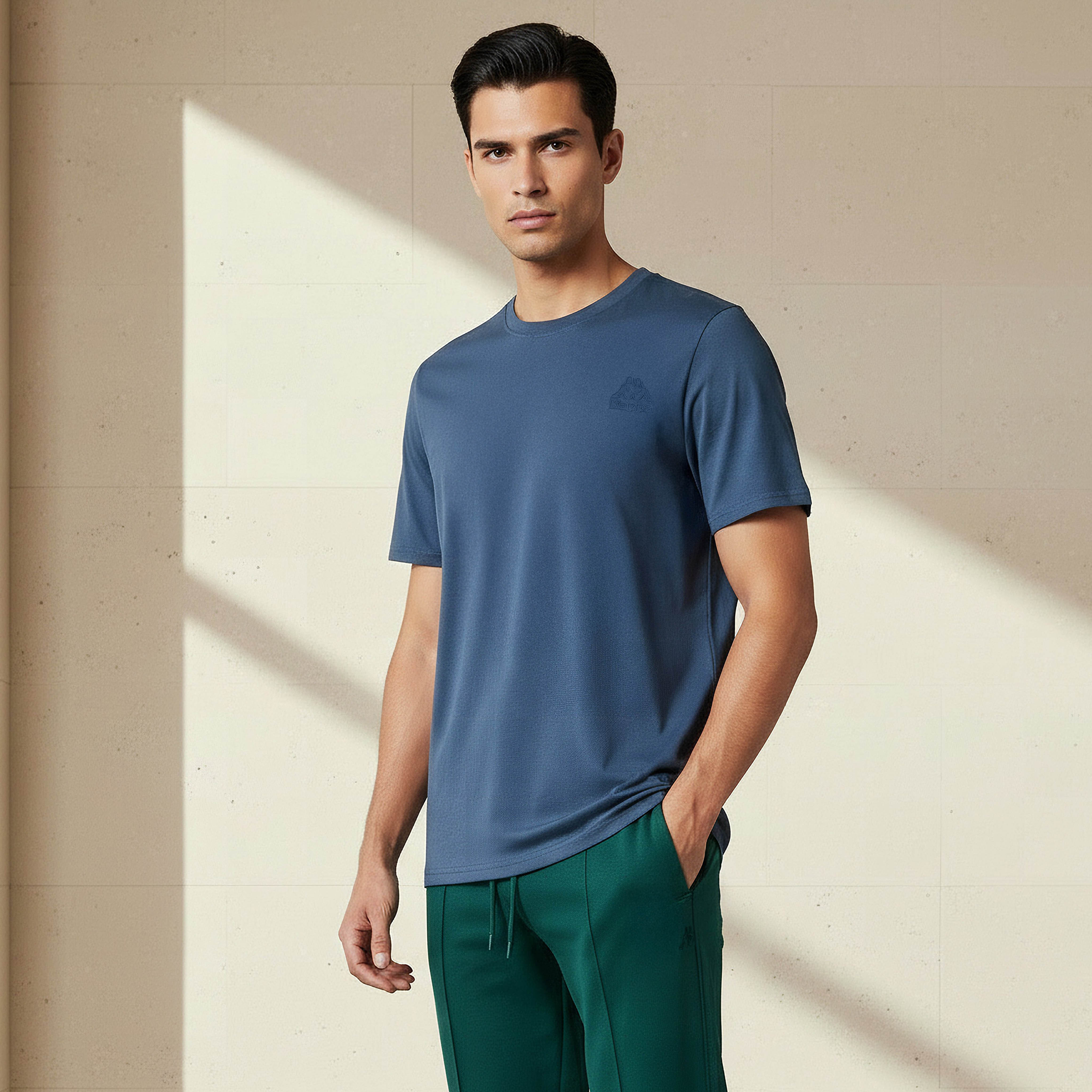 Kappa Men Logo Print T-shirt-men-clothing-sportswearandactivewear-tshirtsandpolos-image-1