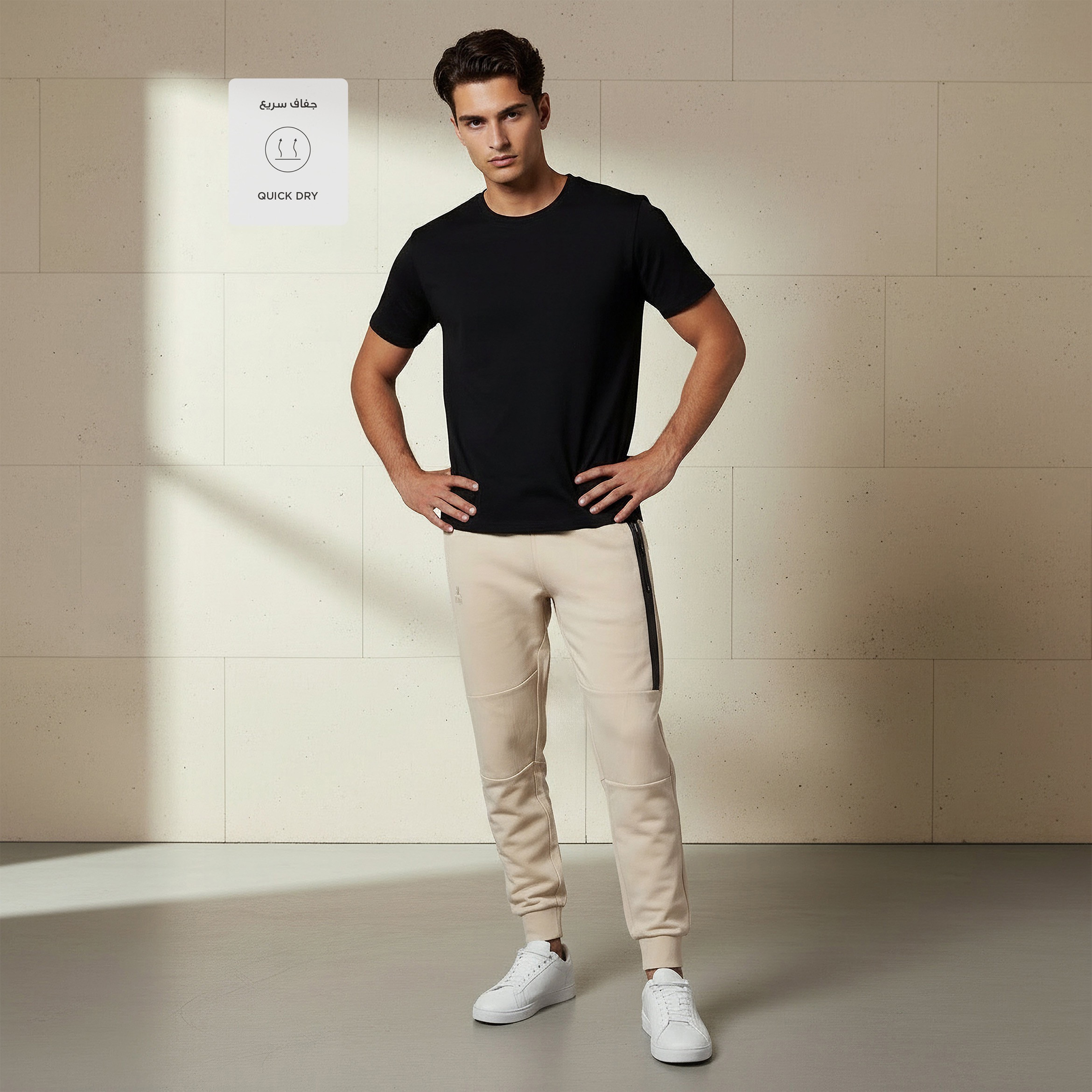 Kappa Men Jogger with Heat Sealed Zip Pockets-men-clothing-sportswearandactivewear-bottoms-joggers-image-3