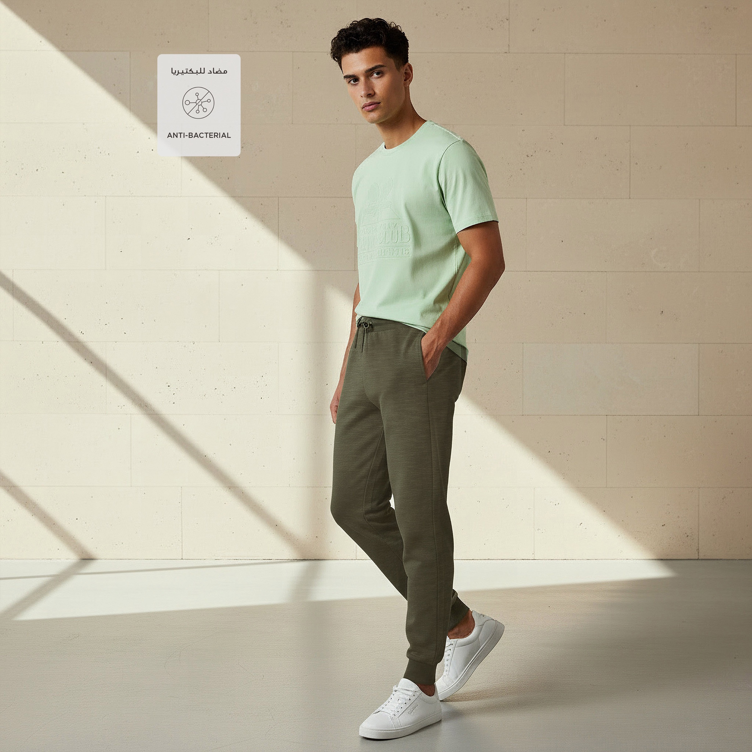 Men Regular Fit Joggers with Drawstring Waist-men-clothing-sportswearandactivewear-bottoms-joggers-image-3