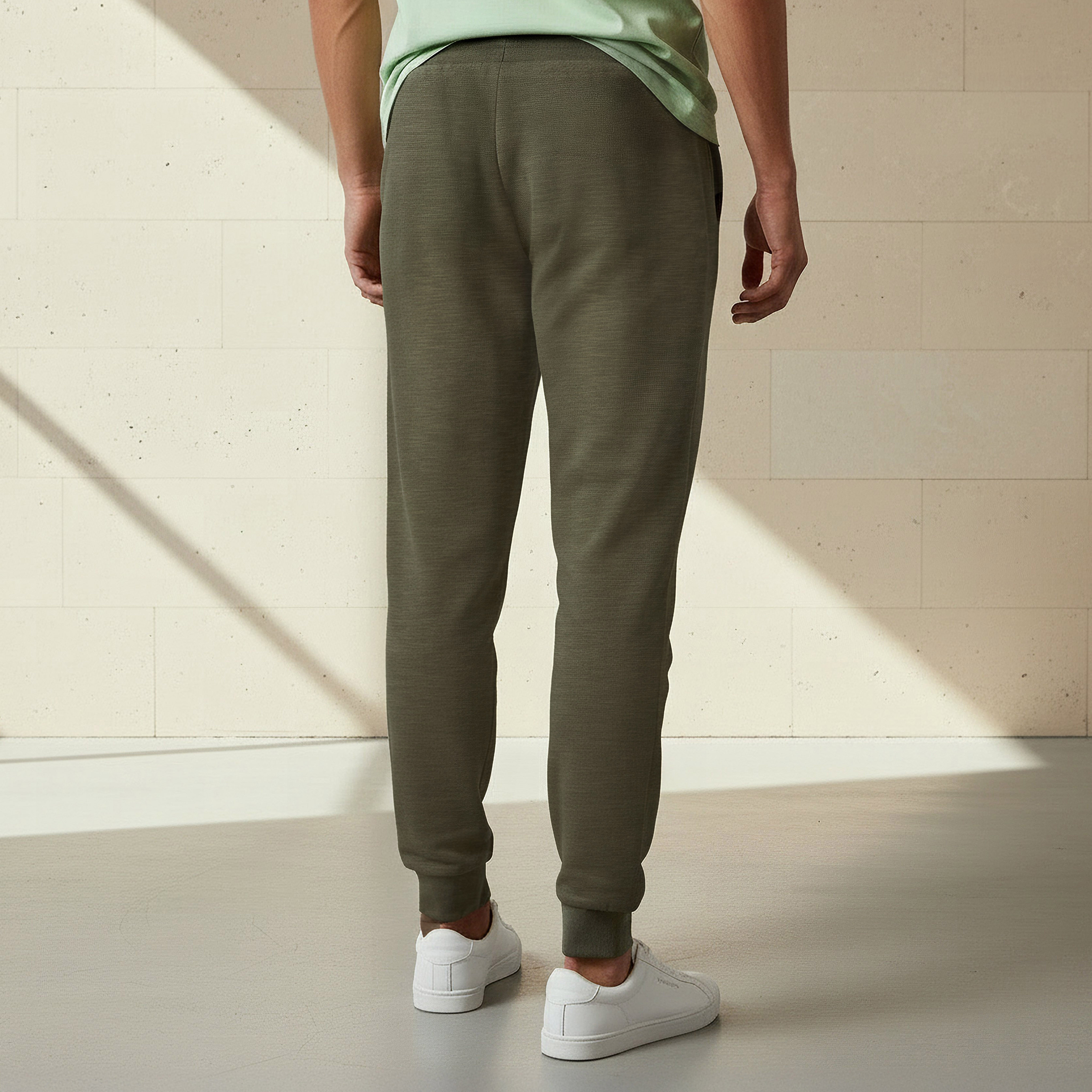 Men Regular Fit Joggers with Drawstring Waist-men-clothing-sportswearandactivewear-bottoms-joggers-image-4