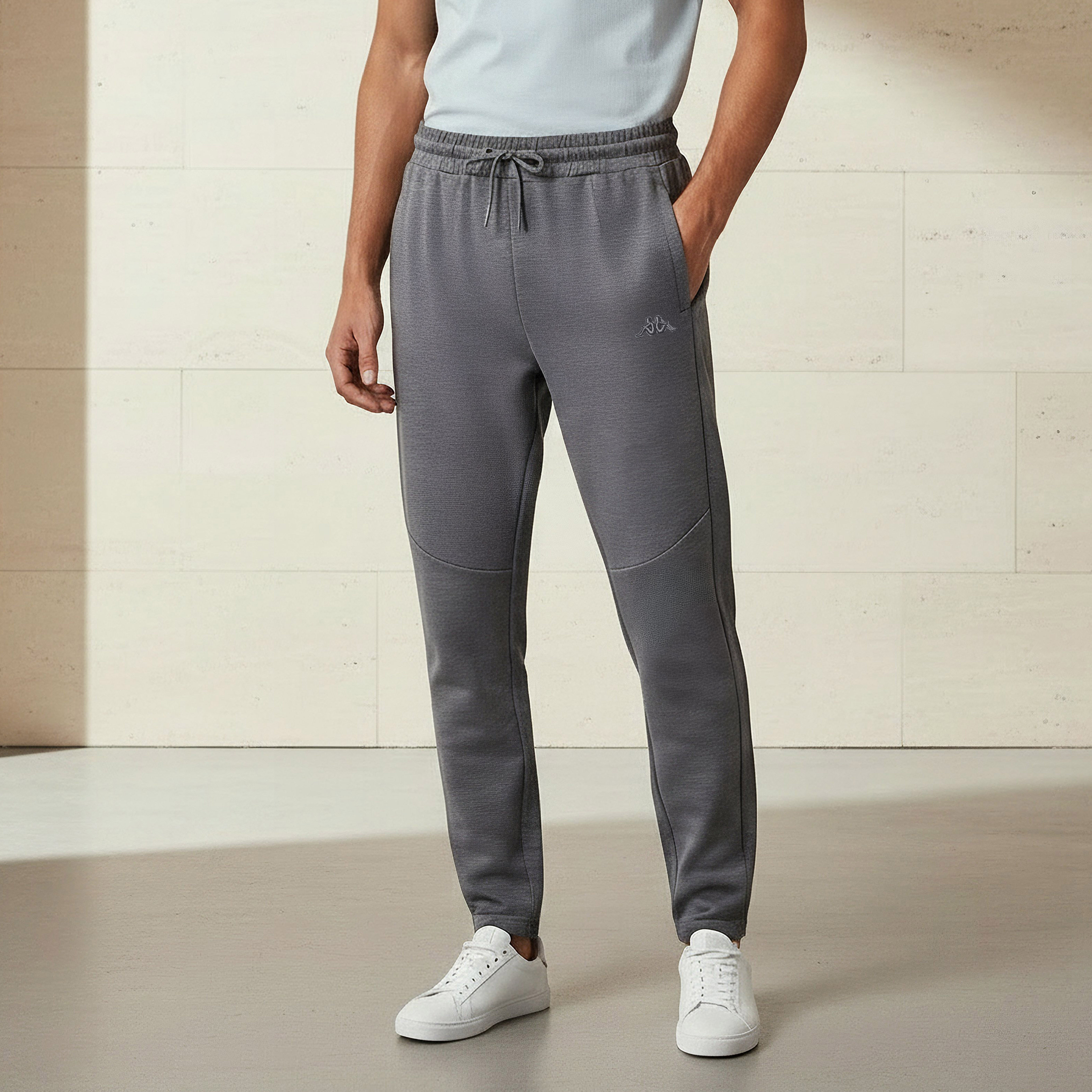 Men Regular Fit Joggers with Drawstring Waist-PROMO_SP_KW_2FOR12_110625-image-1