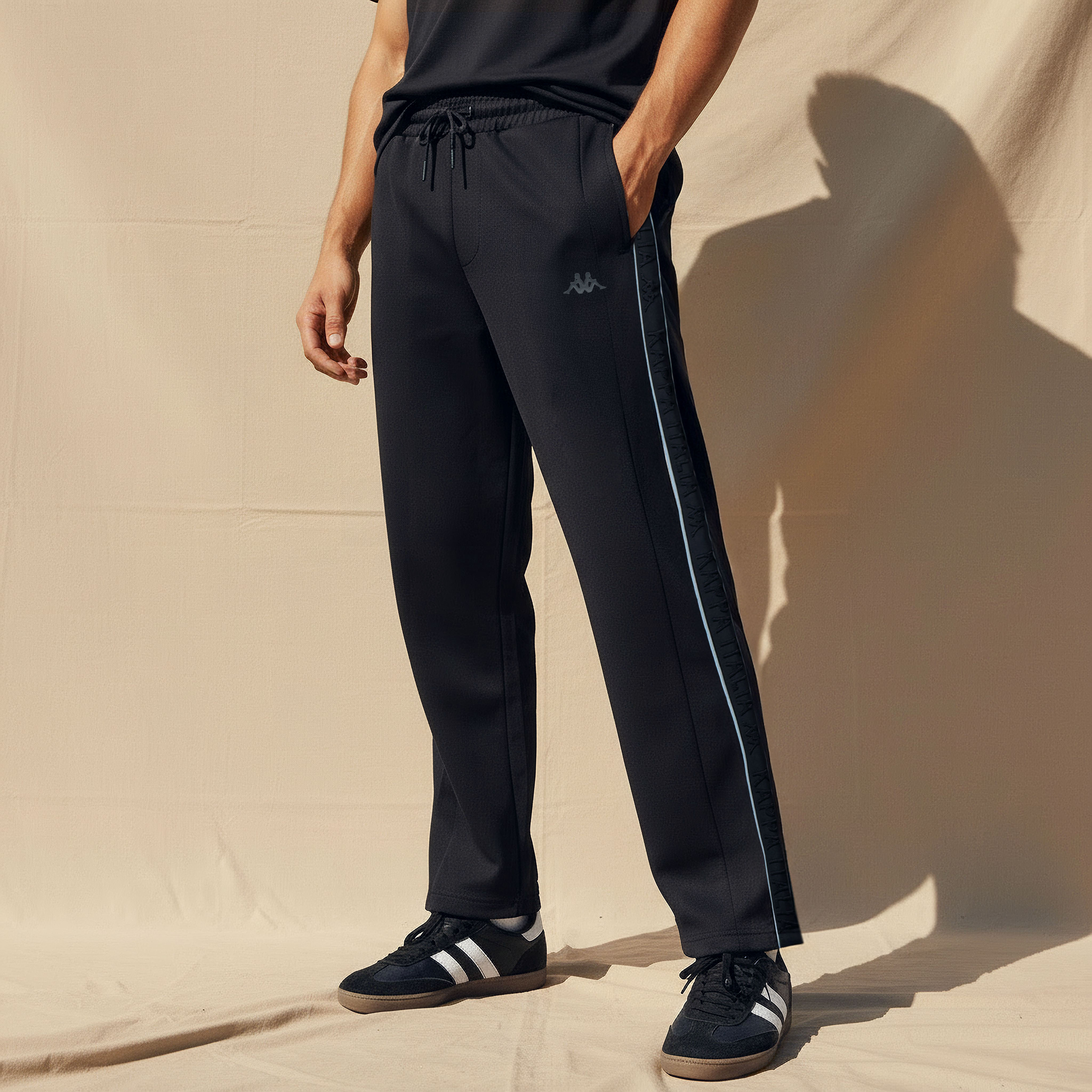 Kappa Men Pique Tape Detail Joggers-men-clothing-sportswearandactivewear-tracksuits-image-1
