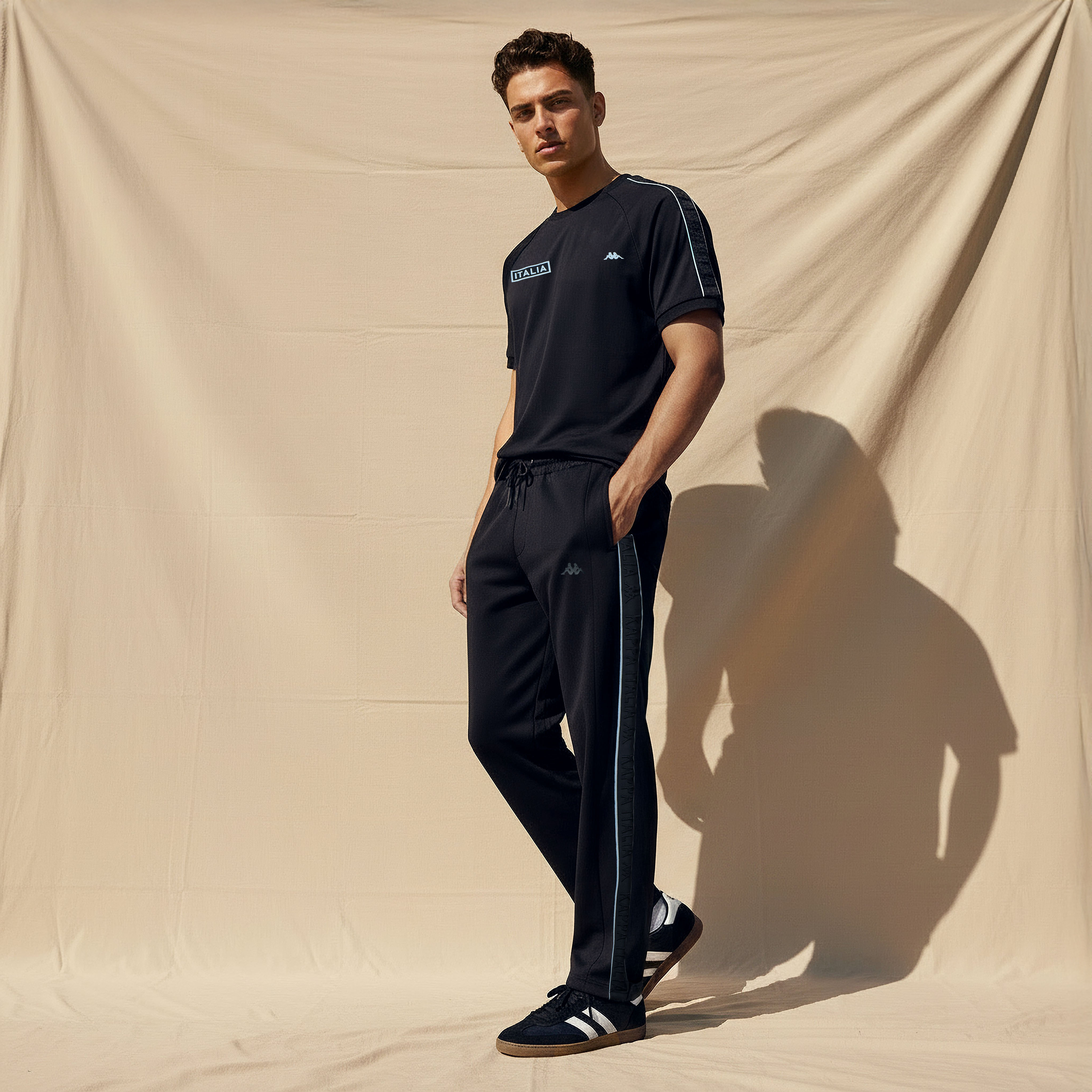 Kappa Men Pique Tape Detail Joggers-men-clothing-sportswearandactivewear-tracksuits-image-3