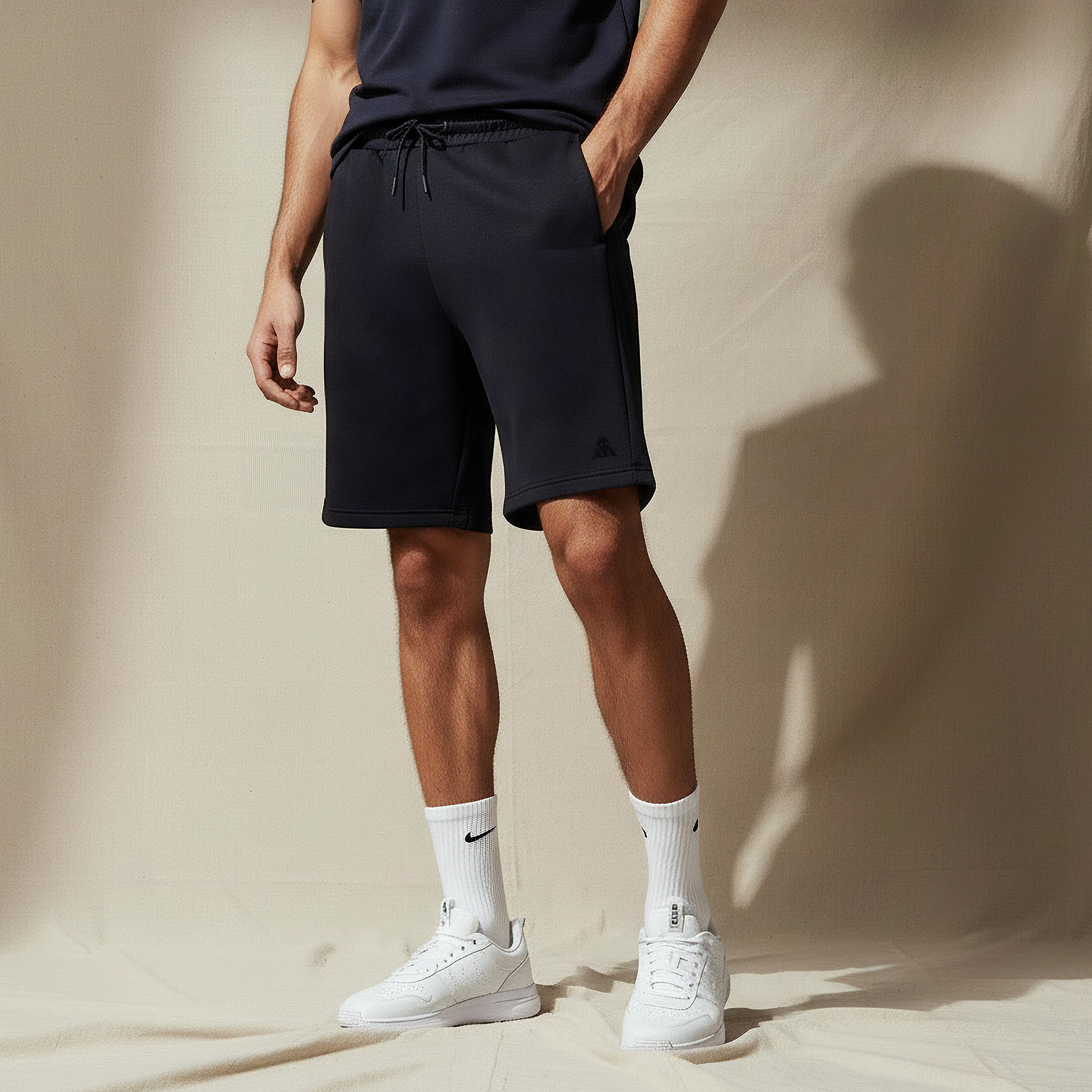 شورت برباط خصر للرجال من كابا-men-clothing-bottoms-shorts-image-1