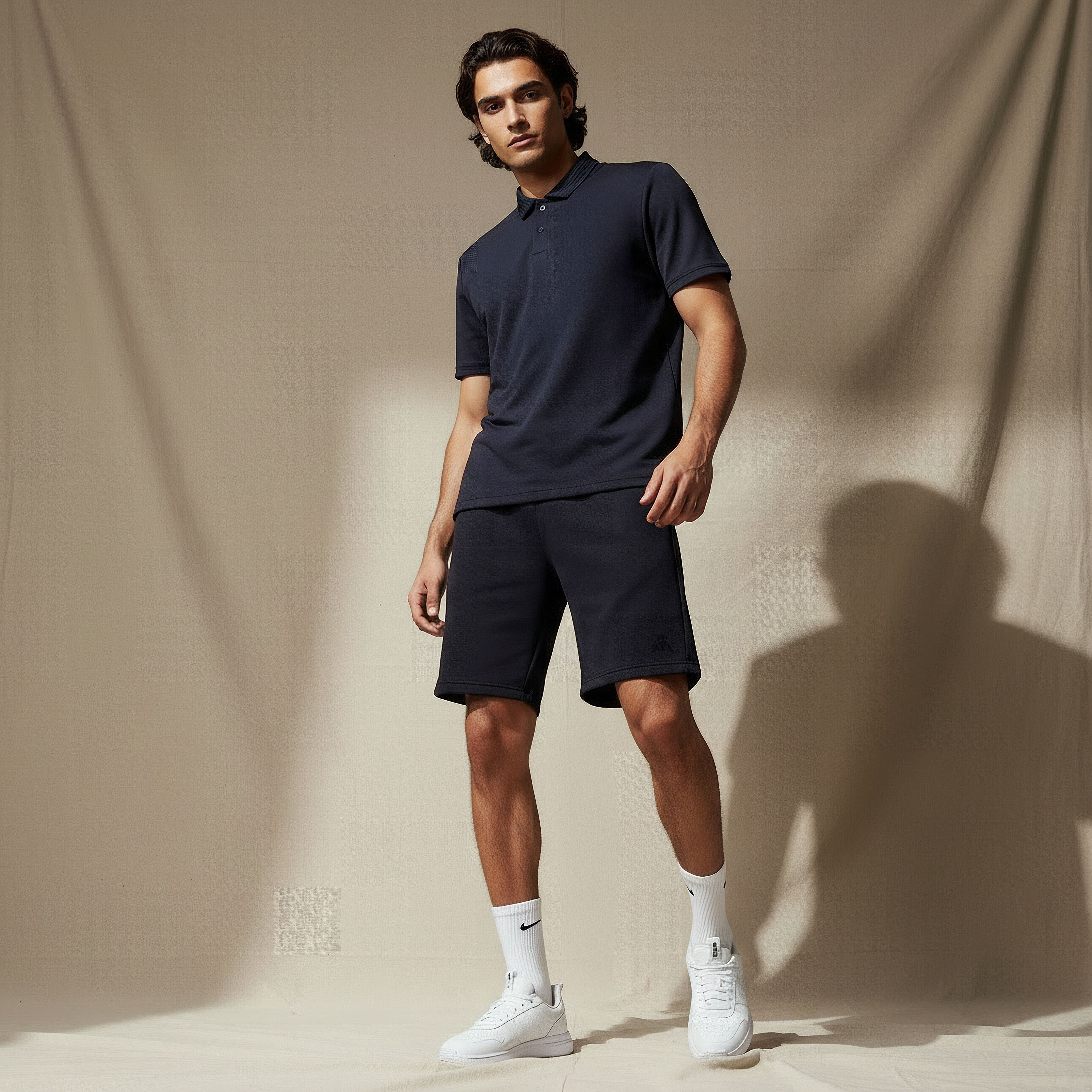 شورت برباط خصر للرجال من كابا-men-clothing-bottoms-shorts-image-3