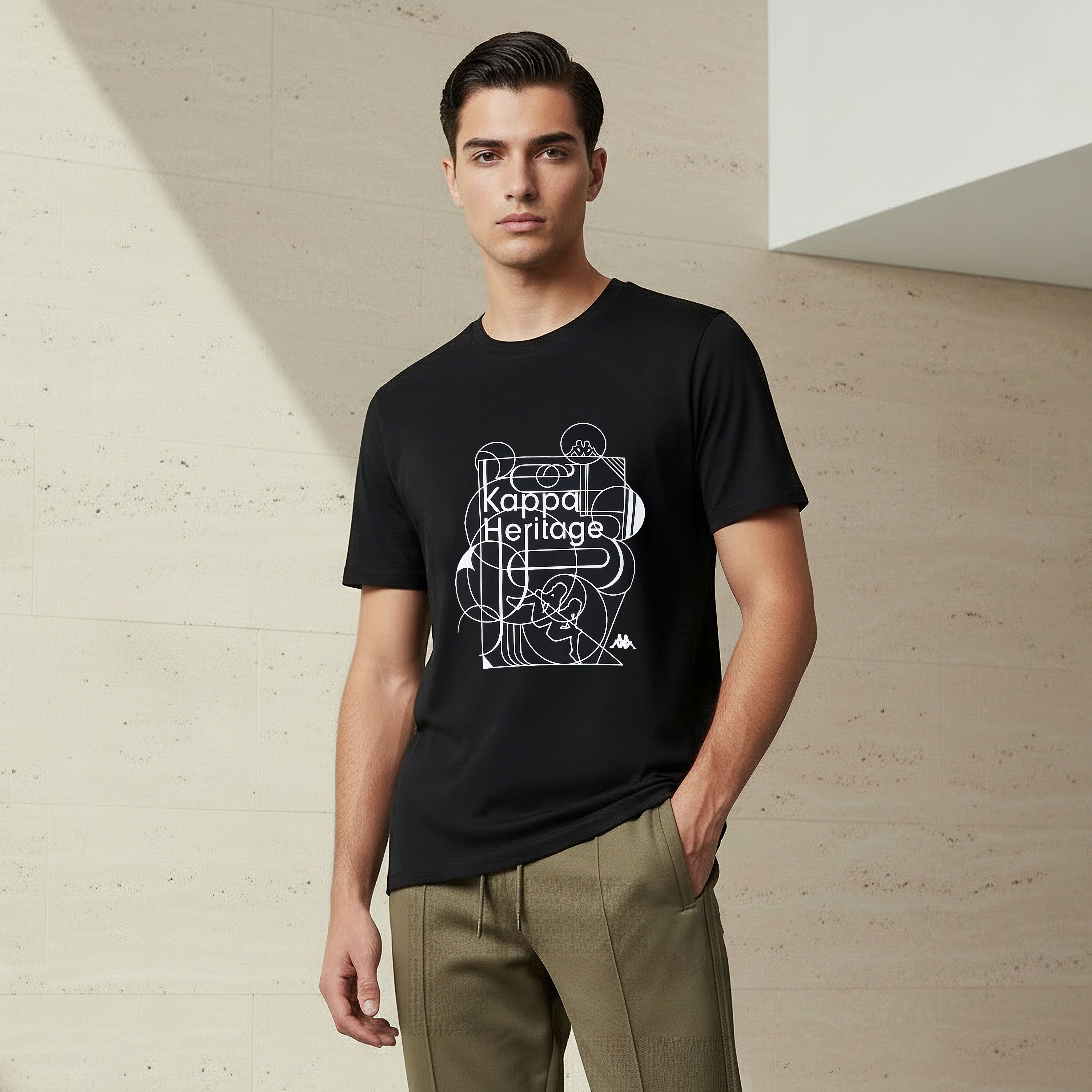 Kappa Men 2-Way Stretch T-shirt-men-clothing-sportswearandactivewear-tshirtsandpolos-image-1