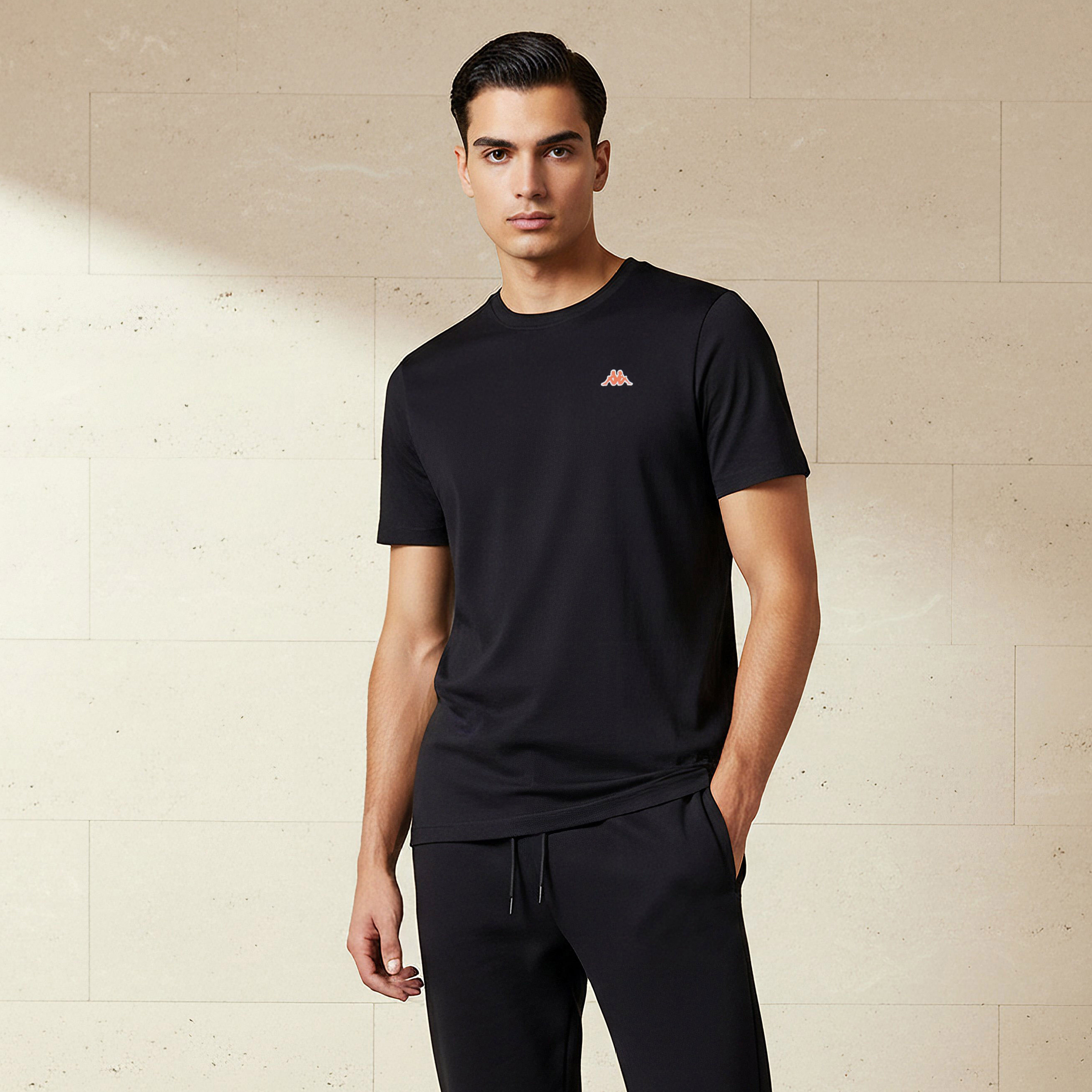 Kappa Men Logo Print T-shirt-men-clothing-sportswearandactivewear-tshirtsandpolos-image-1