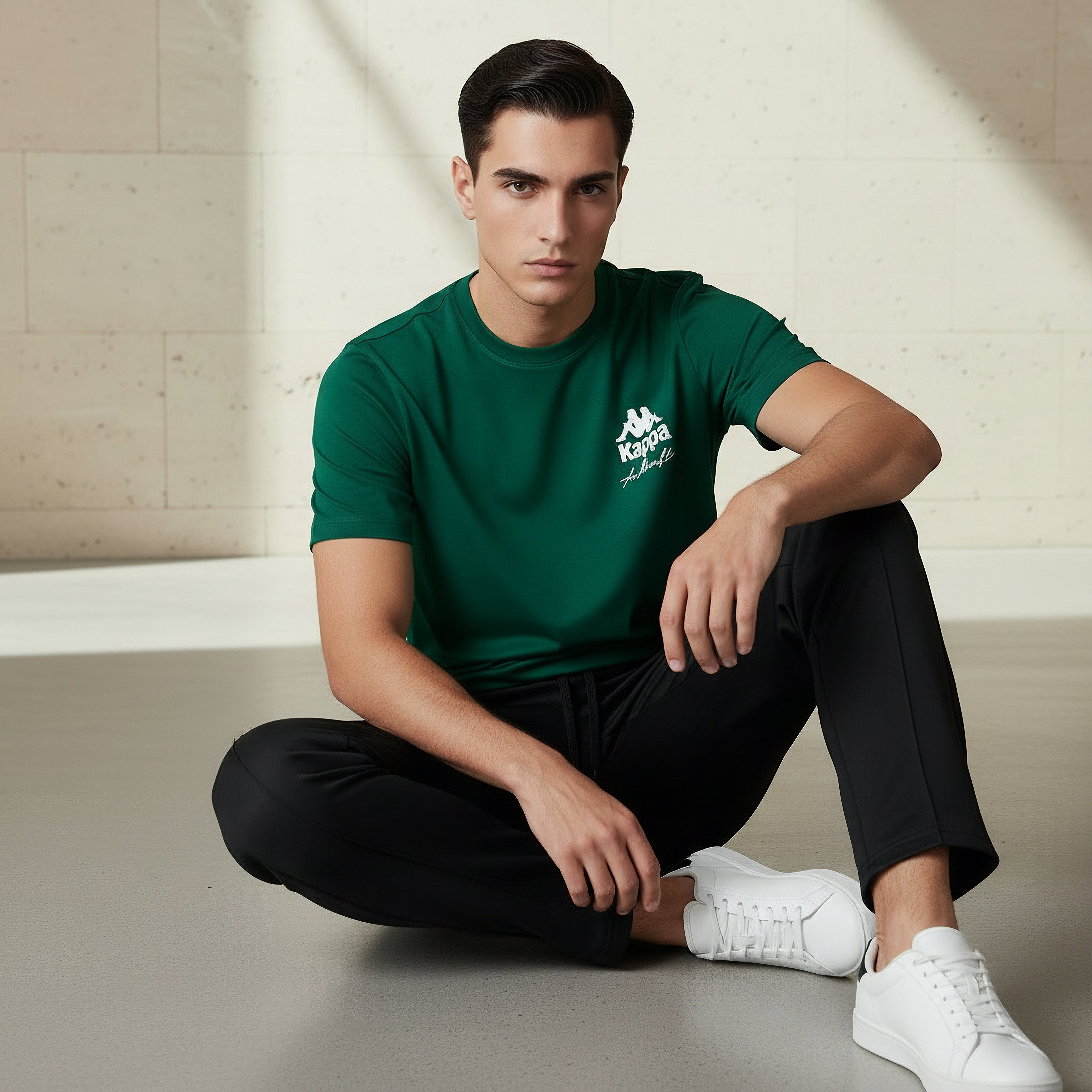 Kappa Men Logo Print T-shirt-men-clothing-sportswearandactivewear-tshirtsandpolos-image-2