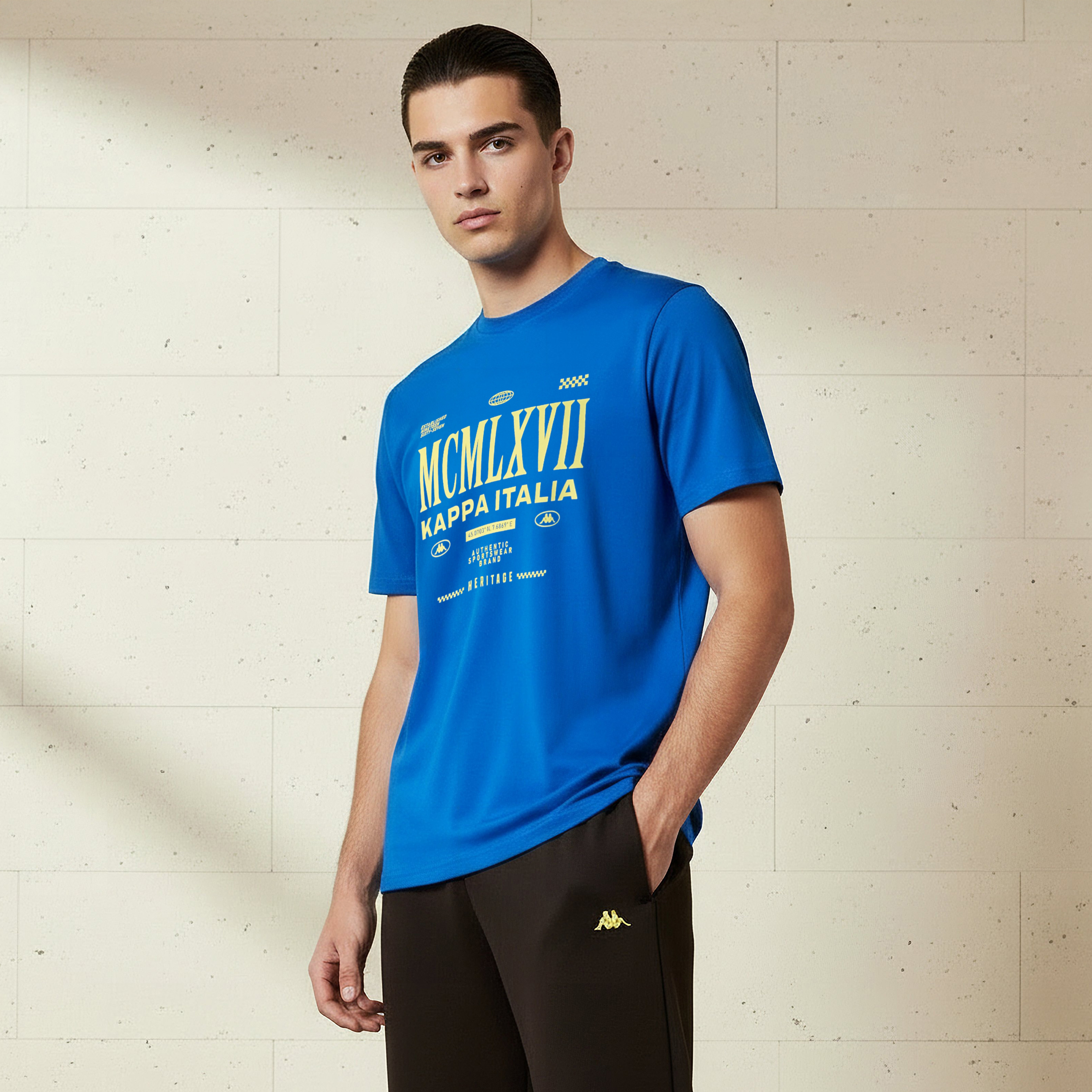 Kappa Men Logo Print T-shirt-men-clothing-sportswearandactivewear-tshirtsandpolos-image-1
