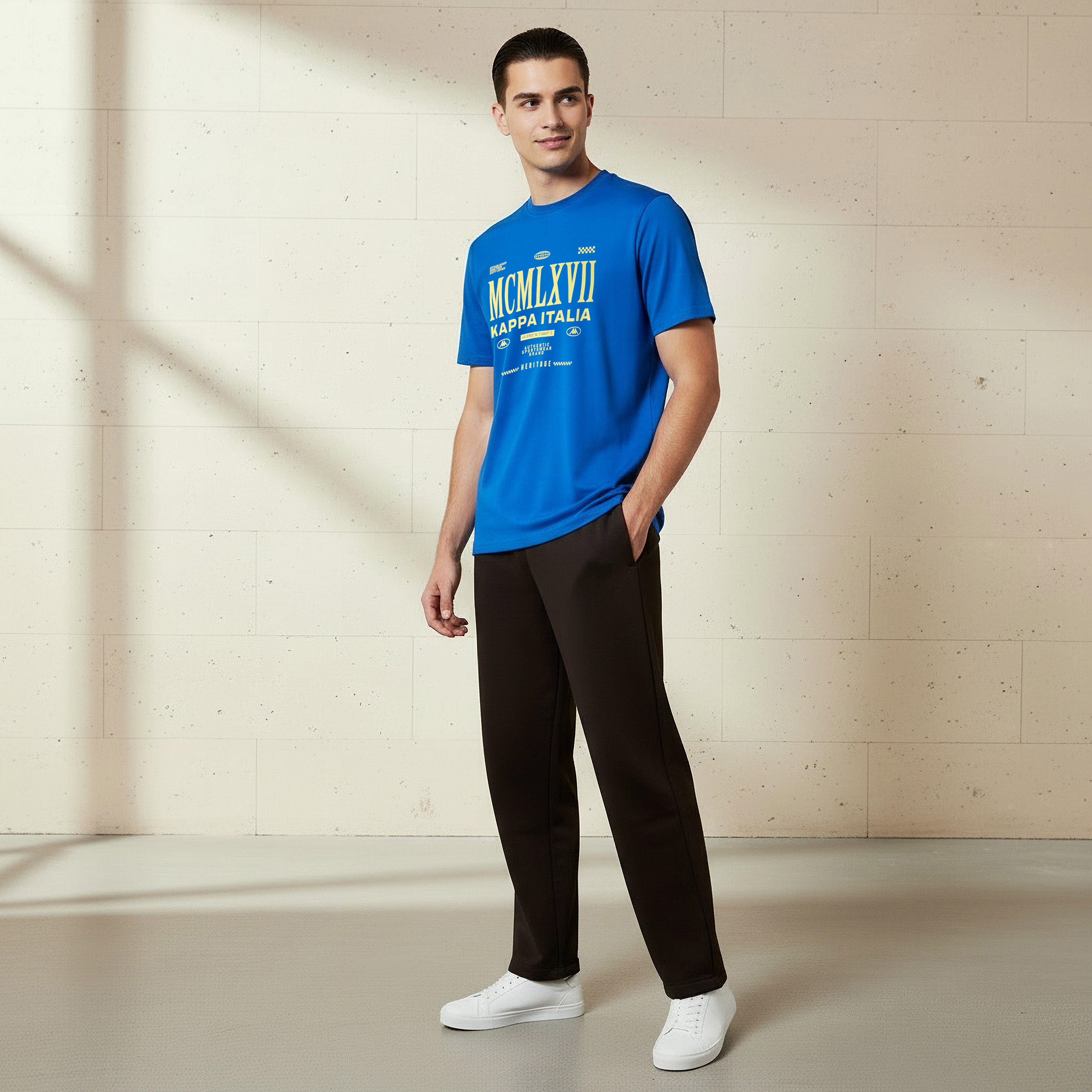 Kappa Men Logo Print T-shirt-men-clothing-sportswearandactivewear-tshirtsandpolos-image-2