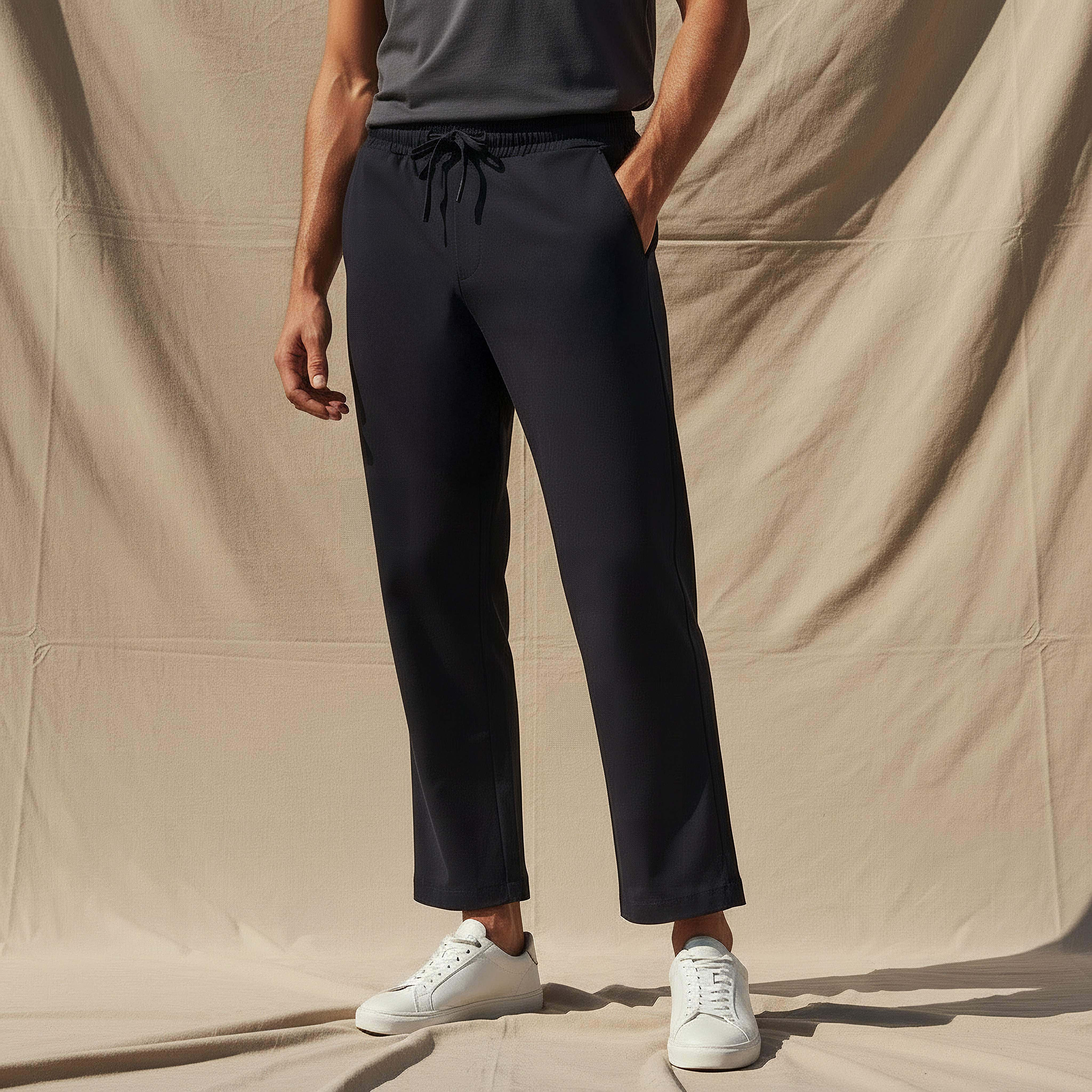 Love Pangolin Men Performance Drawstring Waist Track Pants-men-clothing-sportswearandactivewear-tracksuits-image-1
