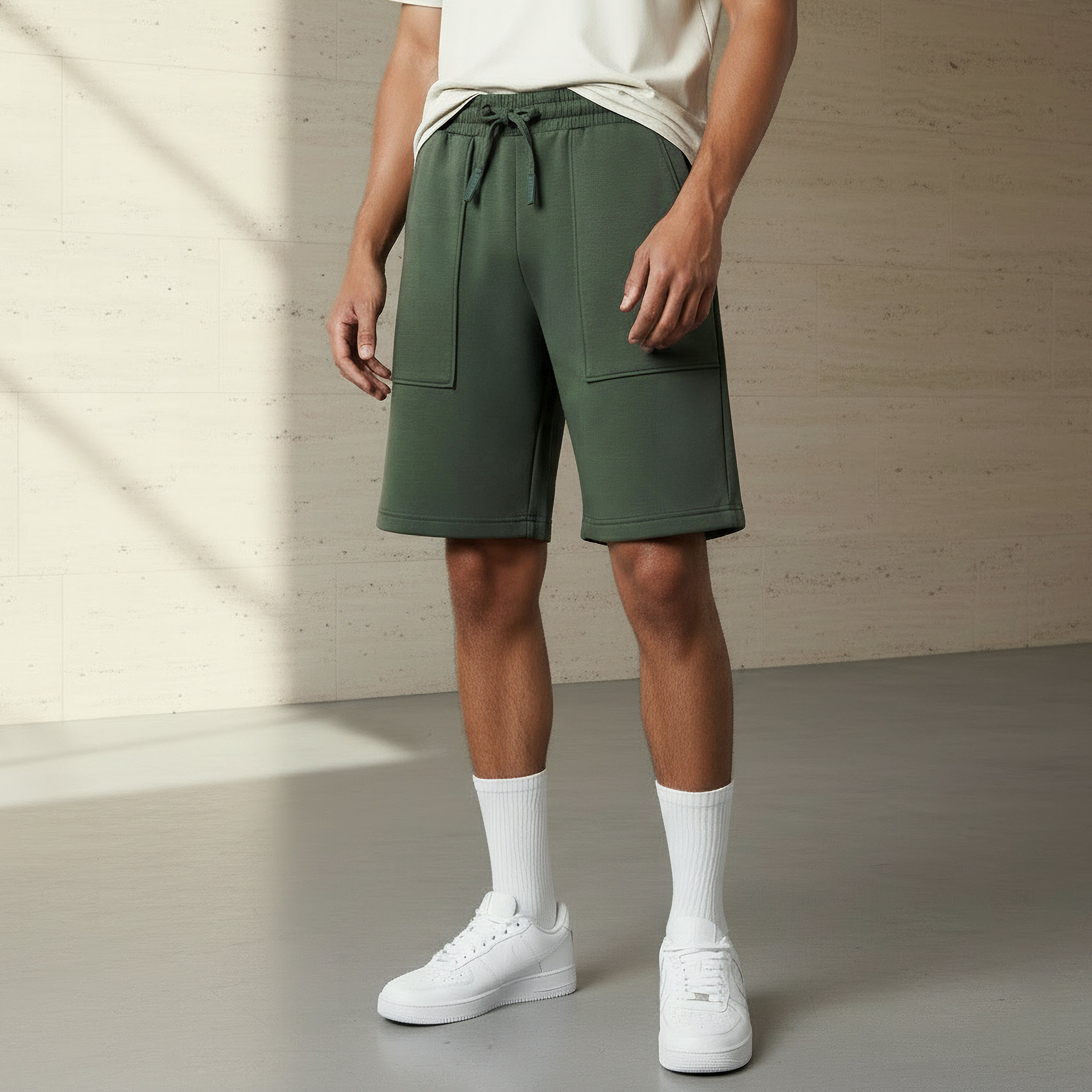 Love Pangolin Men Panelled Shorts-men-clothing-bottoms-shorts-image-1