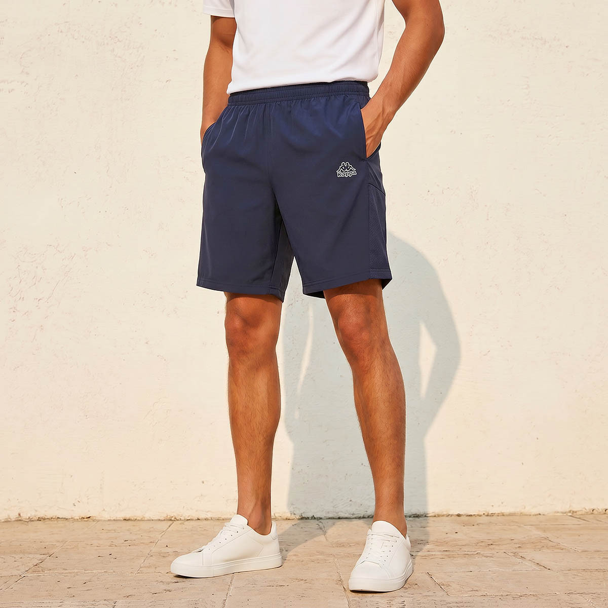 Kappa Men Mesh Panel Shorts-men-clothing-bottoms-shorts-image-1