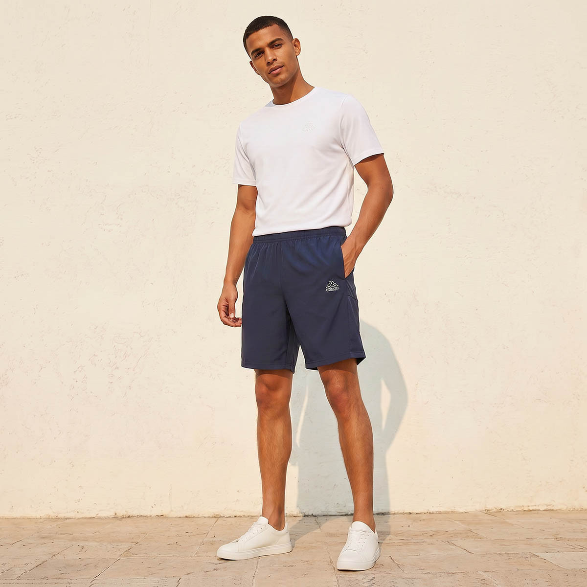 Kappa Men Mesh Panel Shorts-men-clothing-bottoms-shorts-image-3
