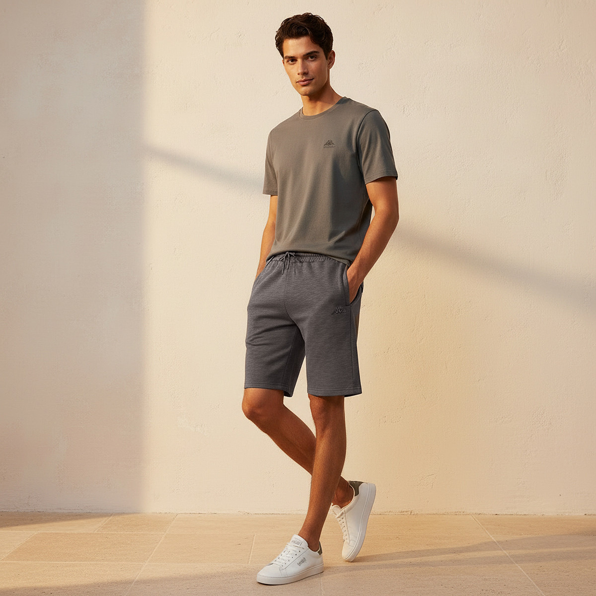 Kappa Men Logo Embroidered Shorts-men-clothing-bottoms-shorts-image-3