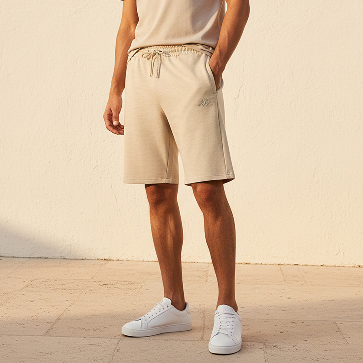 Kappa Men Logo Embroidered Shorts-men-clothing-bottoms-shorts-image-1