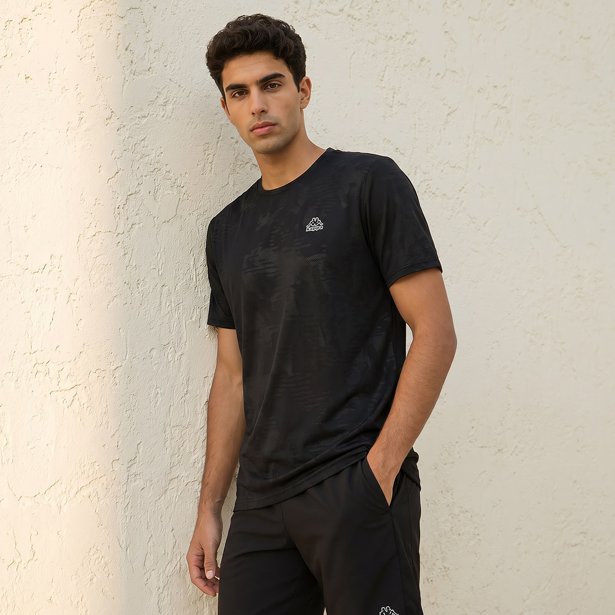 Kappa Men Performance Textured T-shirt-men-clothing-sportswearandactivewear-tshirtsandpolos-image-1