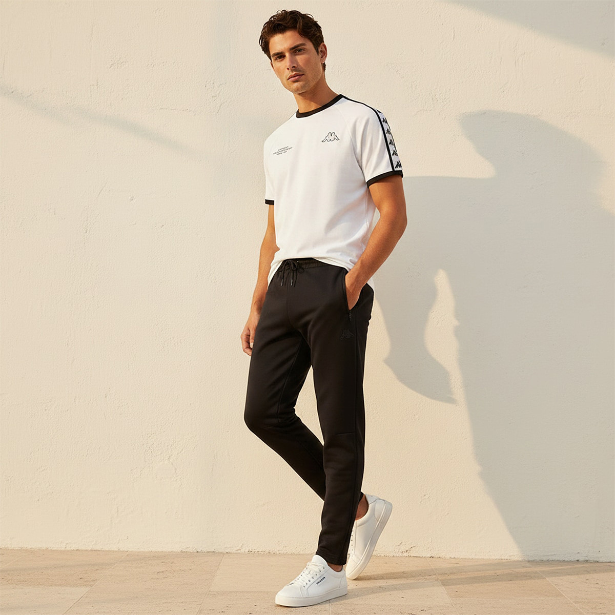 Kappa Men Drawstring Waist Track Pants-men-clothing-sportswearandactivewear-bottoms-joggers-image-3