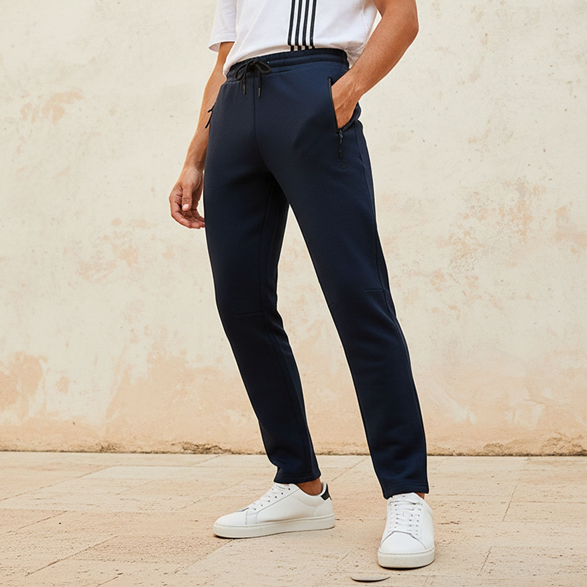 Kappa Men Drawstring Waist Track Pants-men-clothing-sportswearandactivewear-bottoms-joggers-image-1