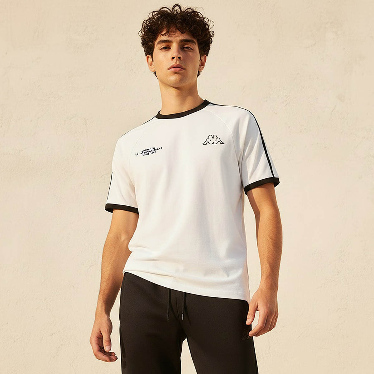 Kappa Men 2 Way Stretch Printed T-shirt-men-clothing-sportswearandactivewear-tshirtsandpolos-image-1