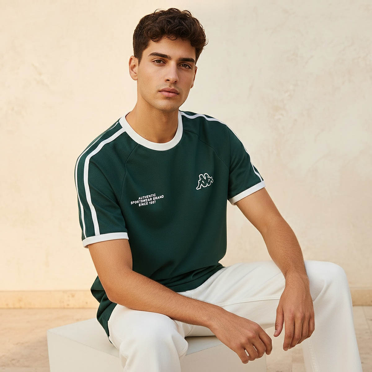 Kappa Men 2 Way Stretch Printed T-shirt-men-clothing-sportswearandactivewear-tshirtsandpolos-image-1