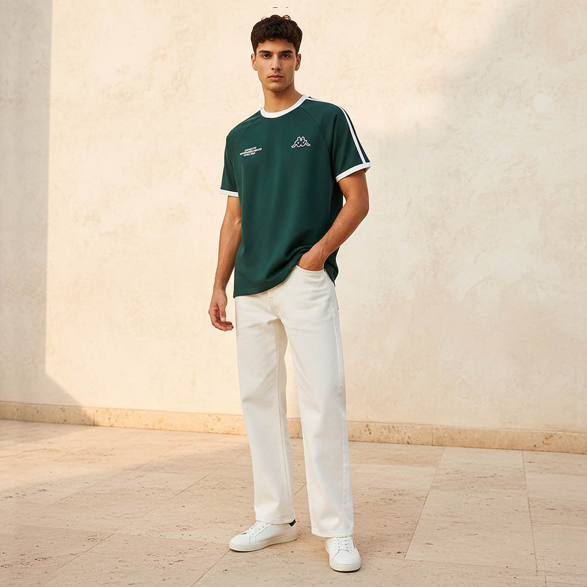 Kappa Men 2 Way Stretch Printed T-shirt-men-clothing-sportswearandactivewear-tshirtsandpolos-image-3